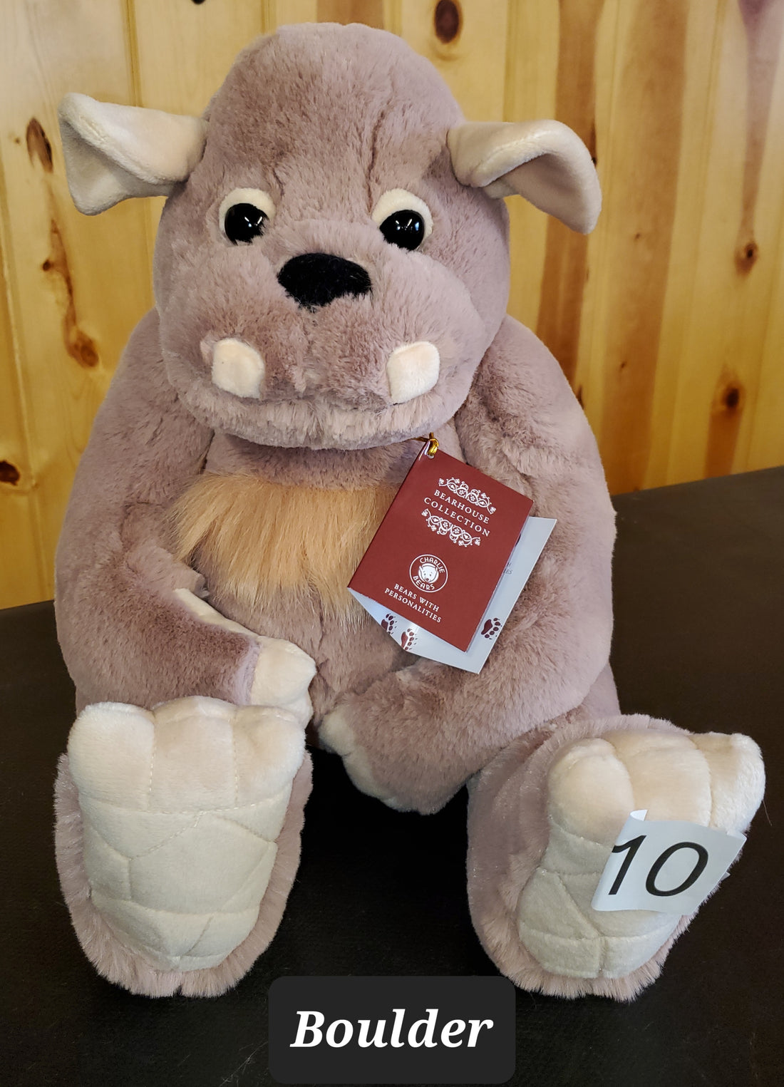 Boulder - 13" Soft Huggable Giant - Ogres and Giants by Charlie Bears Safe for 18 months and up!