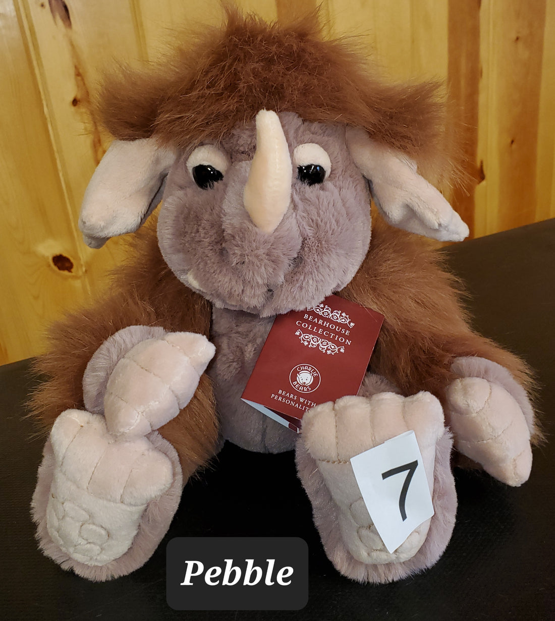 Pebble - 8"Soft Huggable Ogre by Charlie Bears Ogres and Giants  - Safe for 18 months and up!