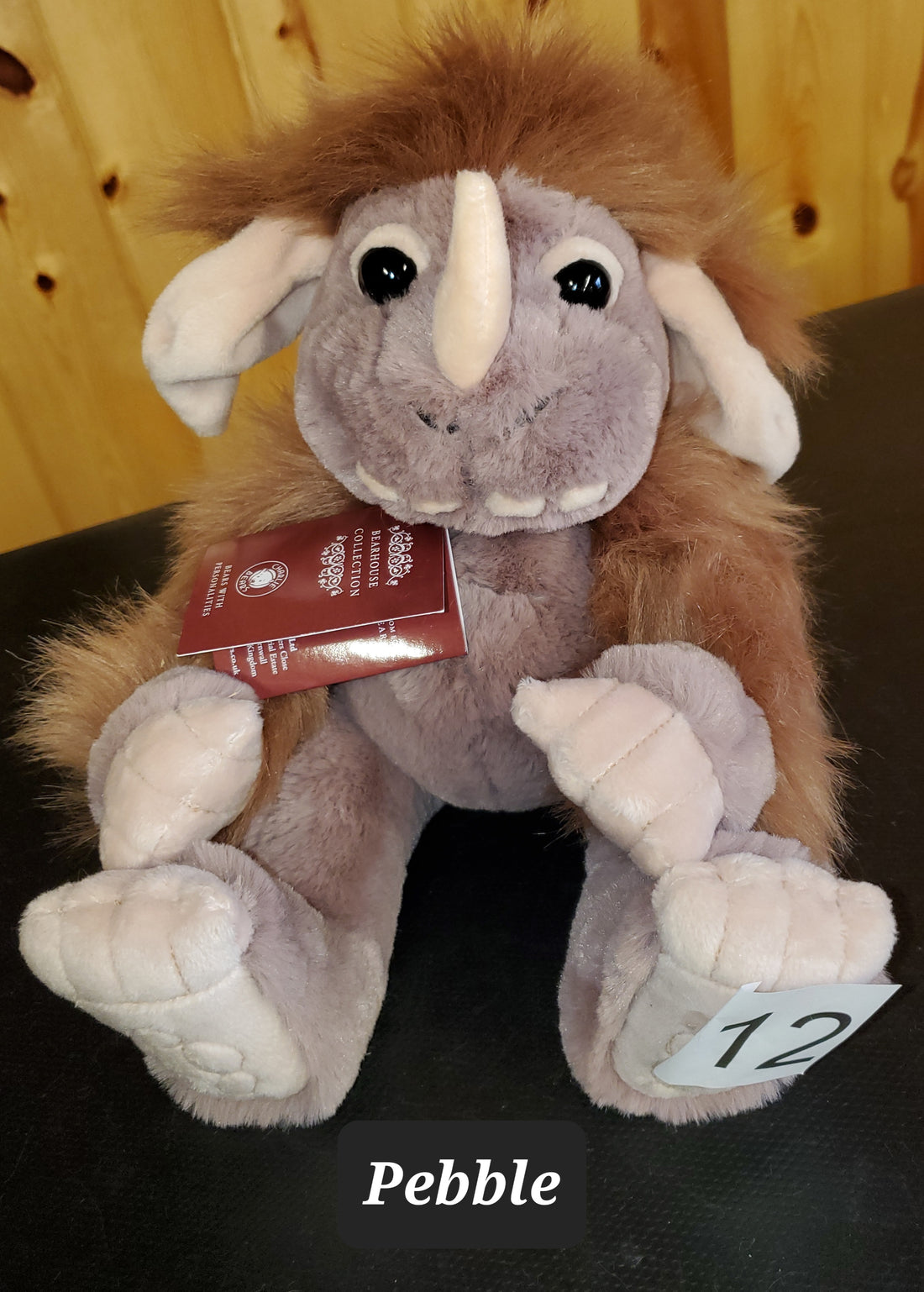 Pebble - 8"Soft Huggable Ogre by Charlie Bears Ogres and Giants  - Safe for 18 months and up!