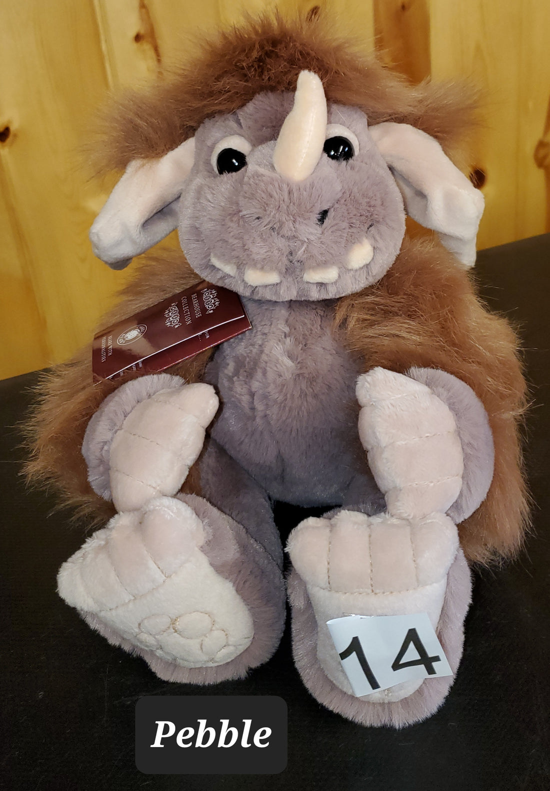 Pebble - 8"Soft Huggable Ogre by Charlie Bears Ogres and Giants  - Safe for 18 months and up!