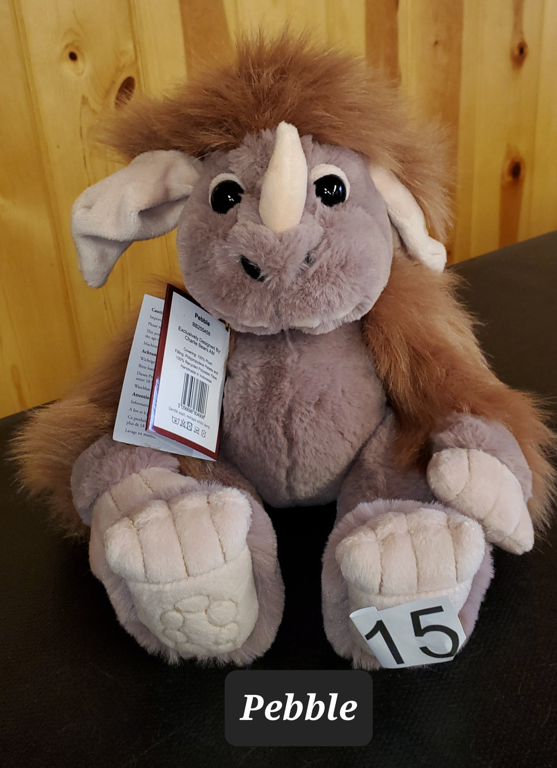 Pebble - 8"Soft Huggable Ogre by Charlie Bears Ogres and Giants  - Safe for 18 months and up!