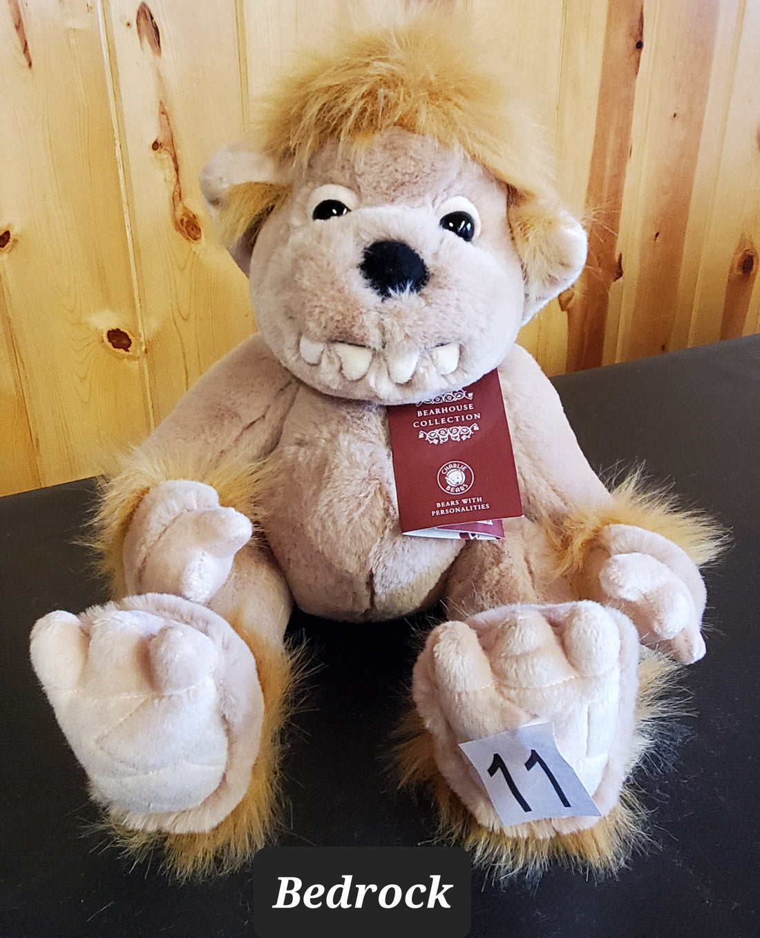 Bedrock - 11" Soft Huggable Ogre by Charlie Bears Ogres and Giants  - Safe for 18 months and up!