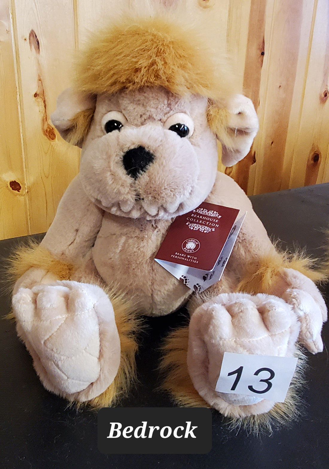 Bedrock - 11" Soft Huggable Ogre by Charlie Bears Ogres and Giants  - Safe for 18 months and up!