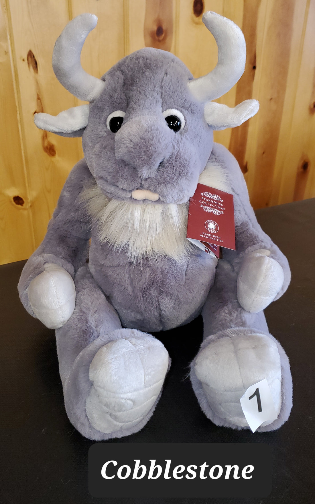 Cobblestone - 11" Soft Huggable Giant - Ogres and Giants by Charlie Bears Safe for 18 months and up!