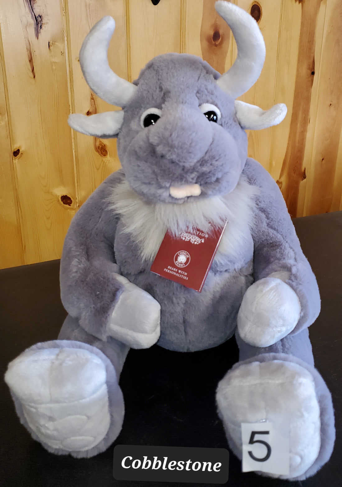 Cobblestone - 11" Soft Huggable Giant - Ogres and Giants by Charlie Bears Safe for 18 months and up!