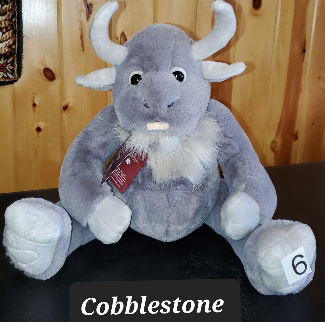 Cobblestone - 11" Soft Huggable Giant - Ogres and Giants by Charlie Bears Safe for 18 months and up!