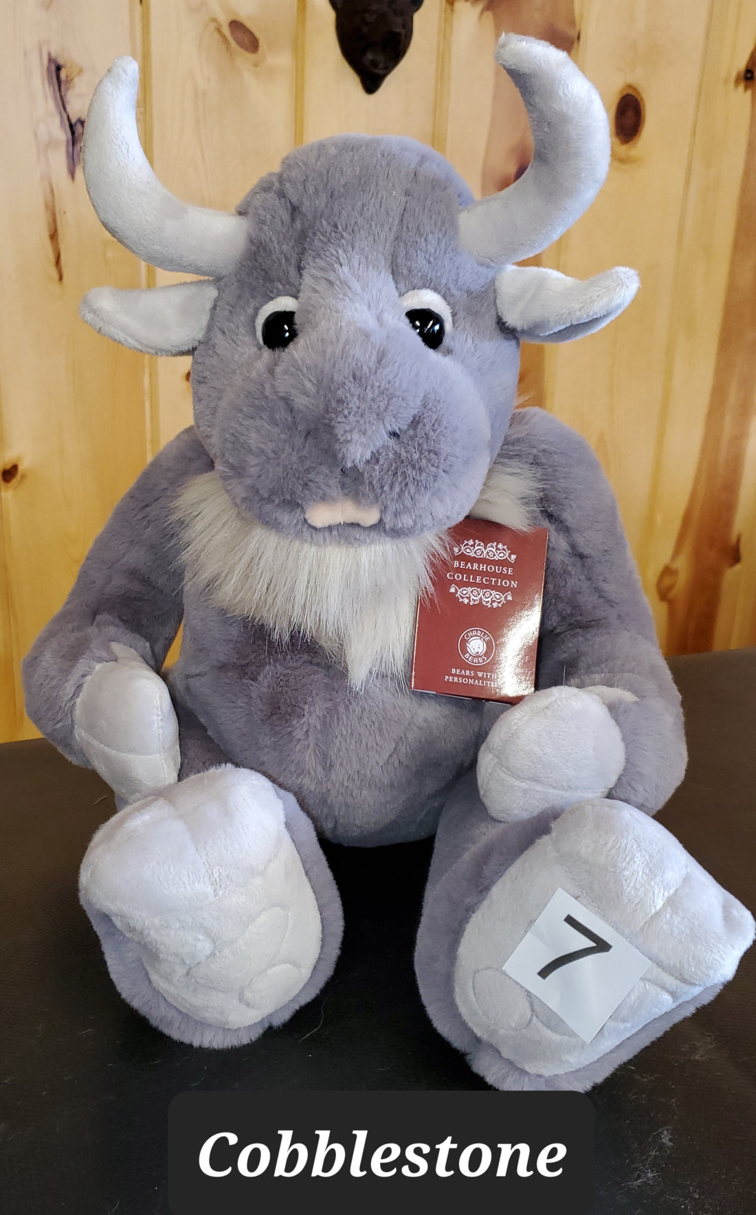 Cobblestone - 11" Soft Huggable Giant - Ogres and Giants by Charlie Bears Safe for 18 months and up!