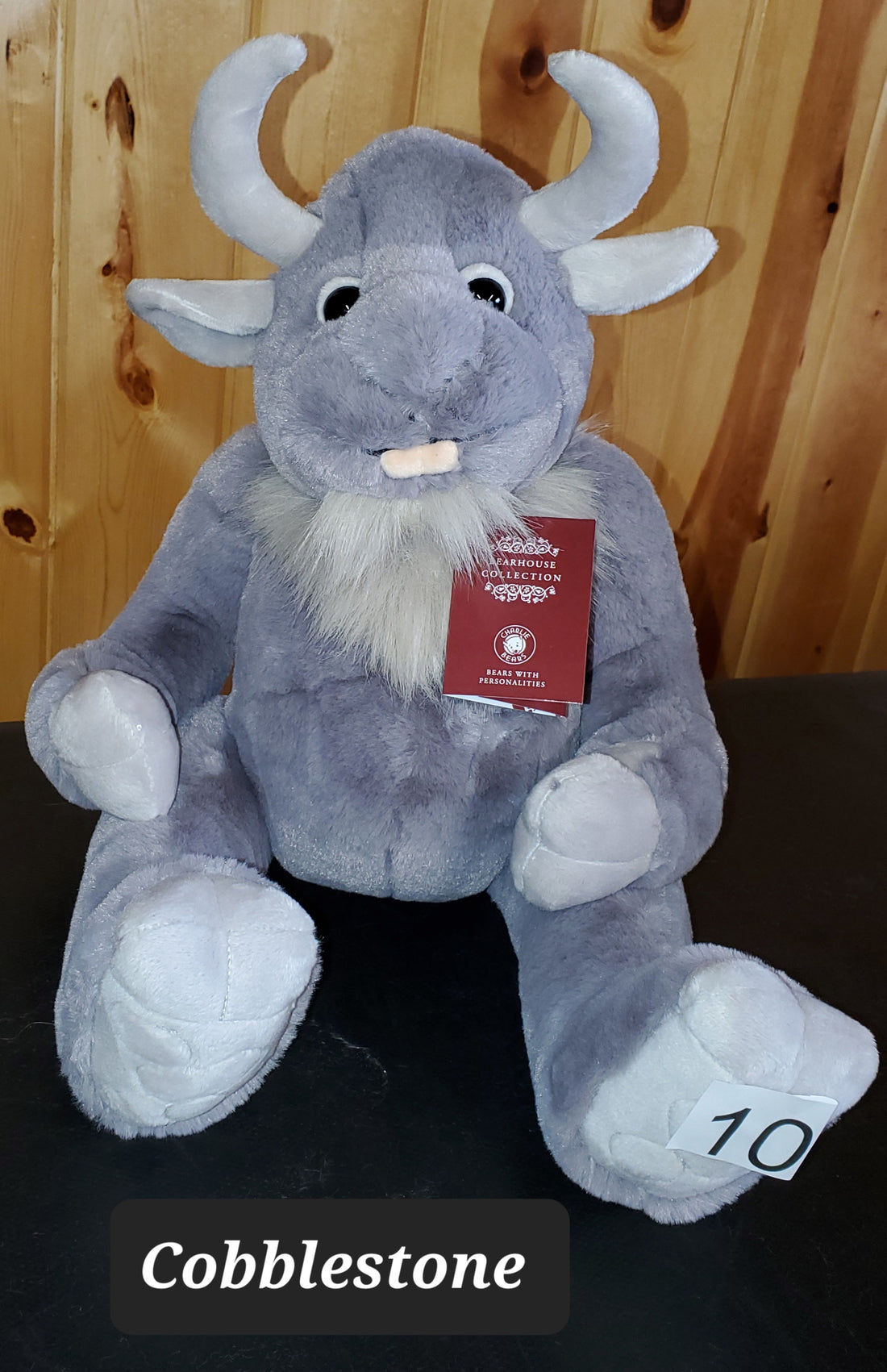 Cobblestone - 11" Soft Huggable Giant - Ogres and Giants by Charlie Bears Safe for 18 months and up!