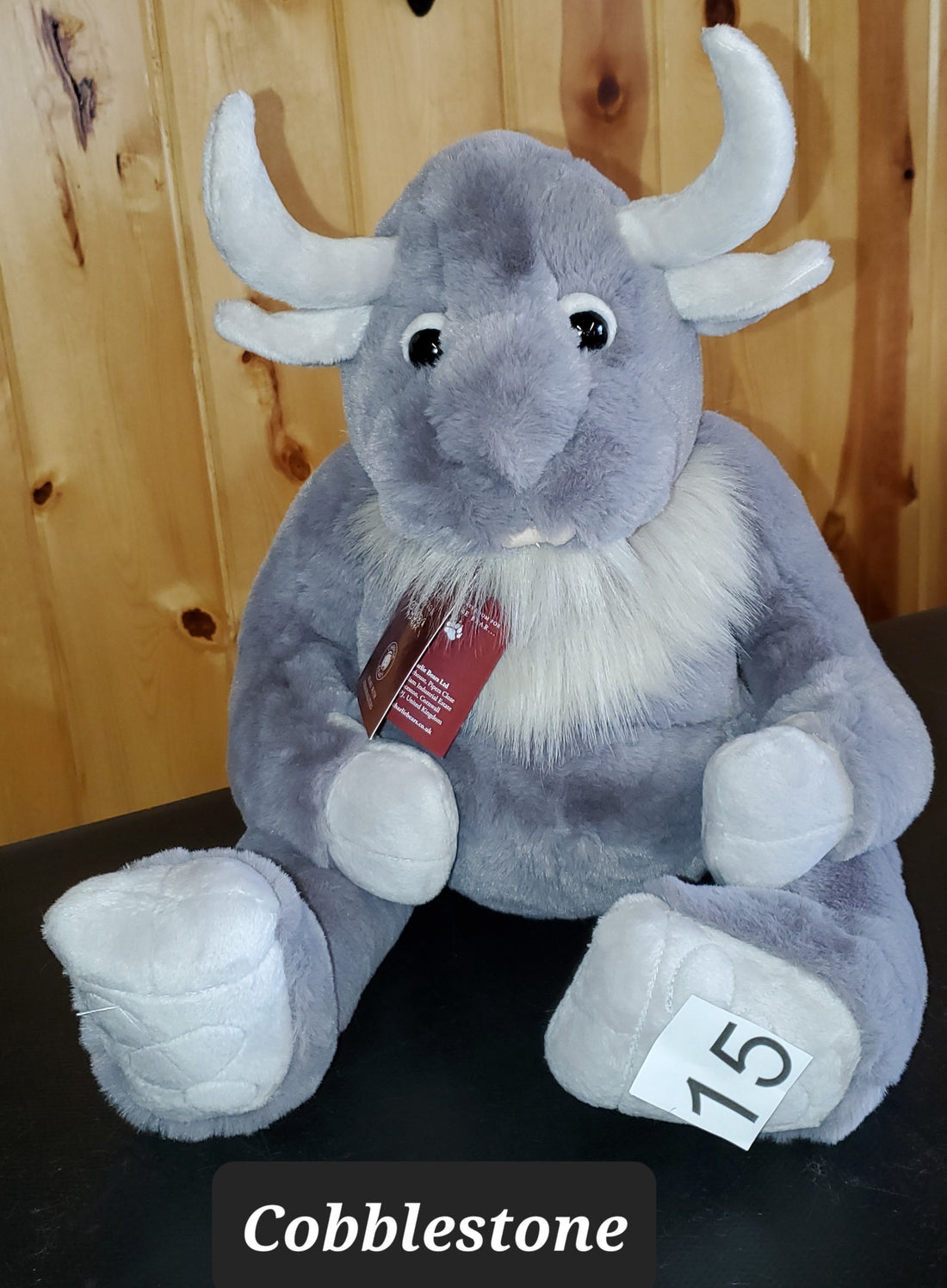 Cobblestone - 11" Soft Huggable Giant - Ogres and Giants by Charlie Bears Safe for 18 months and up!