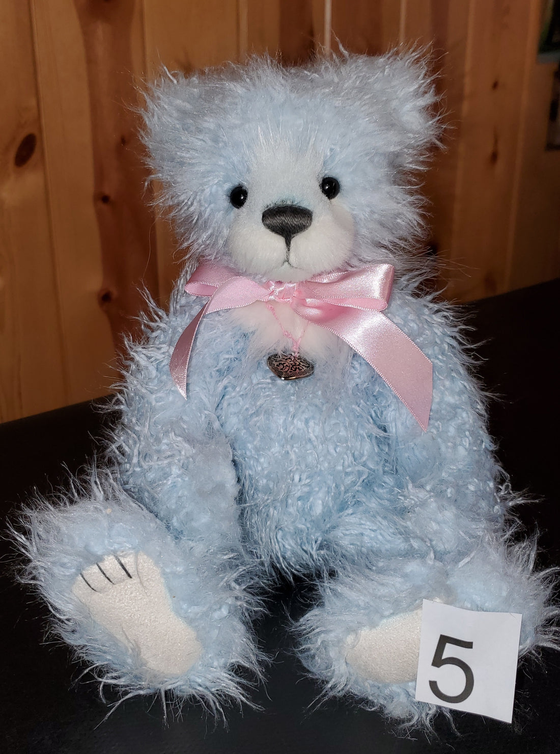Blueberry Pie - 12.5" Pale Blue Plush by Charlie Bears