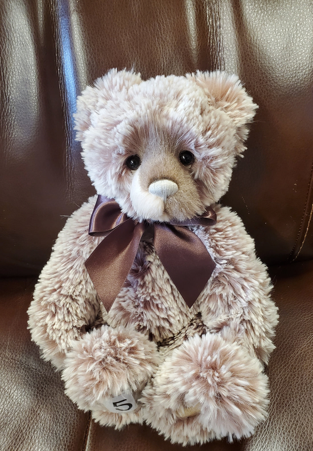 Oryn - 13.5" Fluffy Cream-Tipped Brown Plush by Charlie Bears