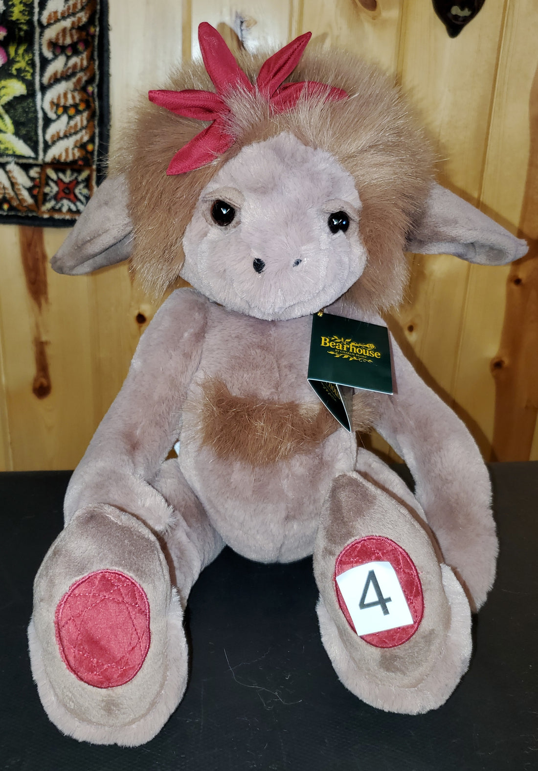 Ruby Roo- 14"  Bearhouse Troll by Charlie Bears - Safe for 18 Months and Up!