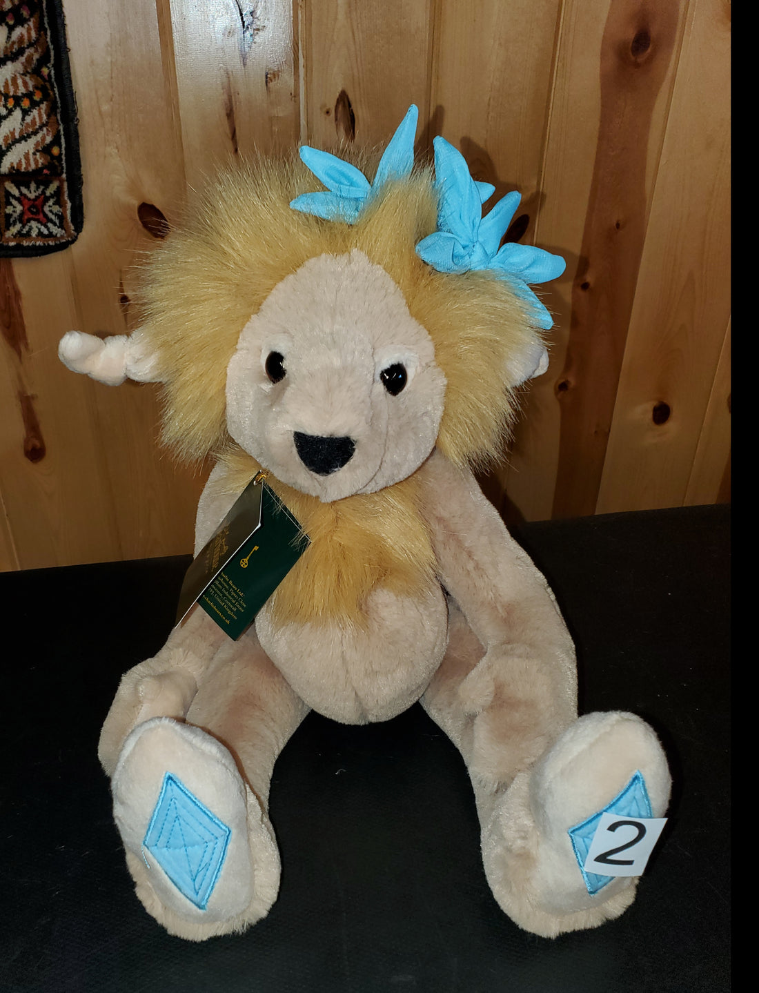 Topaz Blu - 10.5" Bearhouse  Troll by Charlie Bears - Safe for 18 Months and Up!