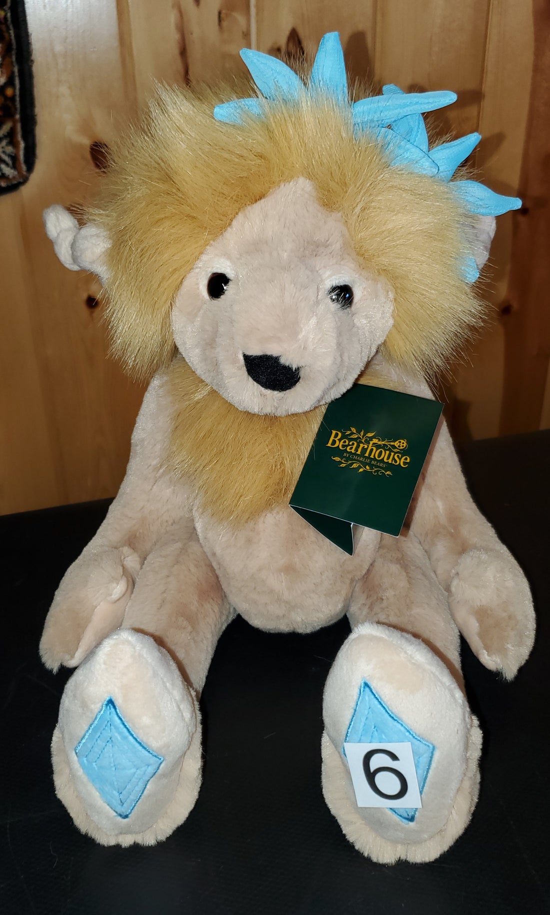 Topaz Blu - 10.5" Bearhouse  Troll by Charlie Bears - Safe for 18 Months and Up!