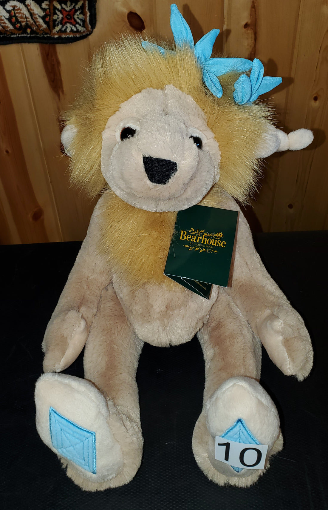 Topaz Blu - 10.5" Bearhouse  Troll by Charlie Bears - Safe for 18 Months and Up!