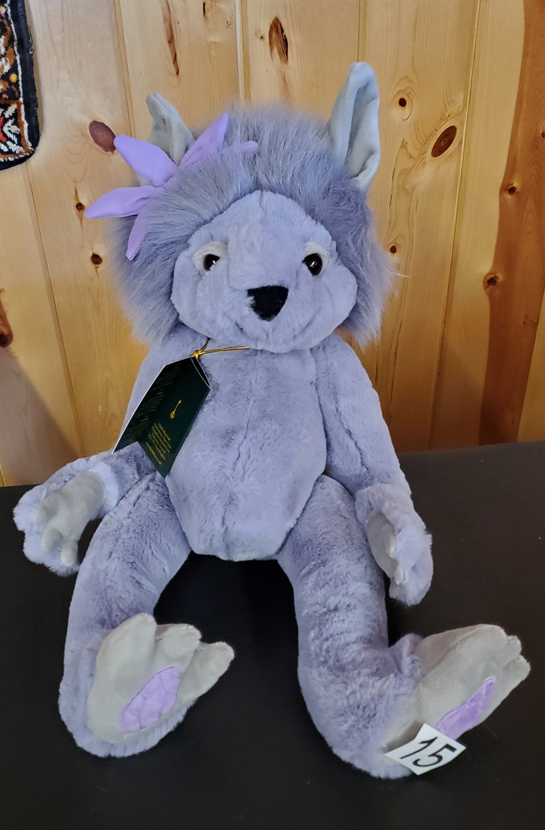 Amethyst Boo - 11.5" Lavender Troll by Charlie Bears - Safe for 18 Months and Up!