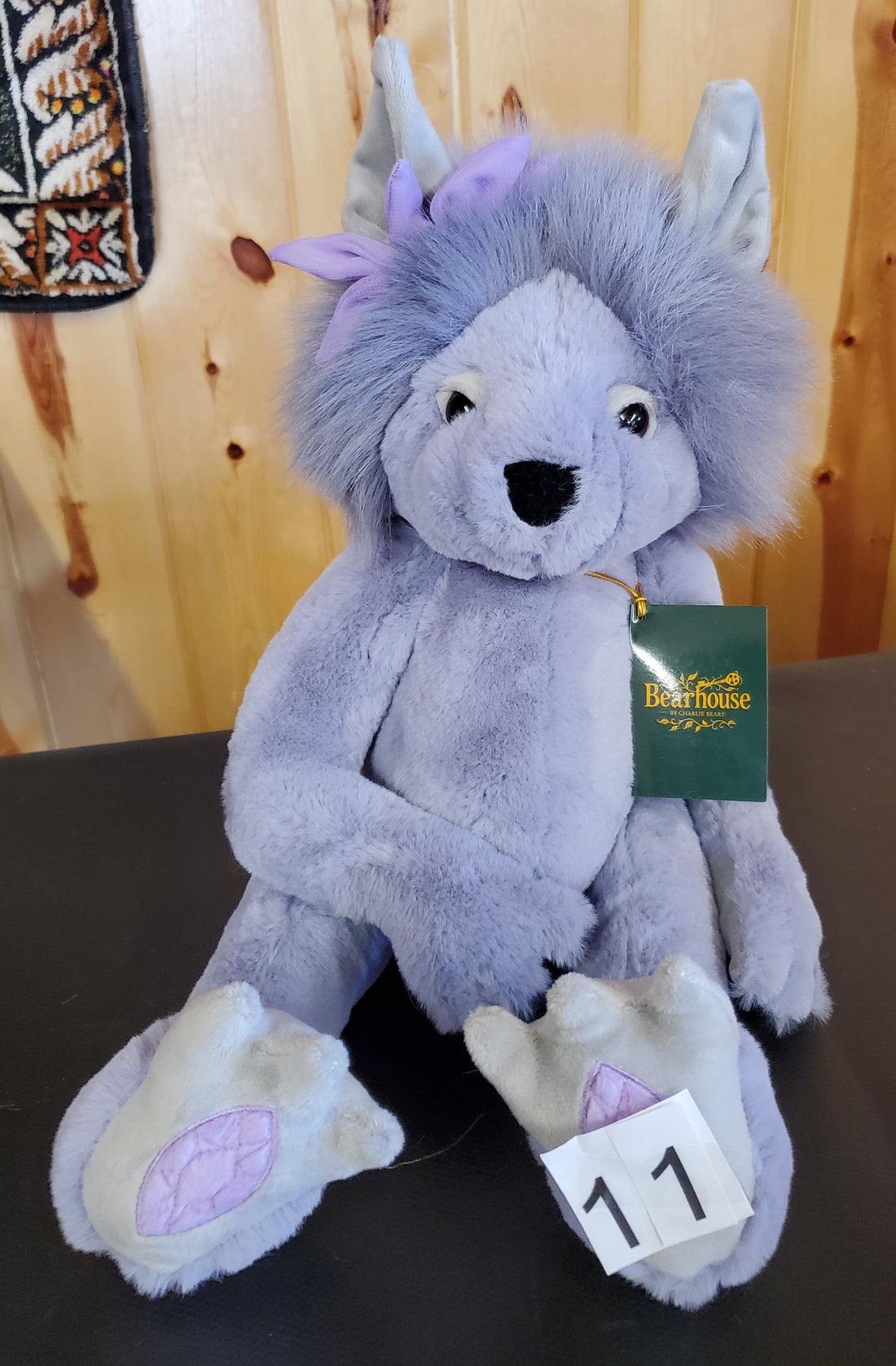 Amethyst Boo - 11.5" Lavender Troll by Charlie Bears - Safe for 18 Months and Up!