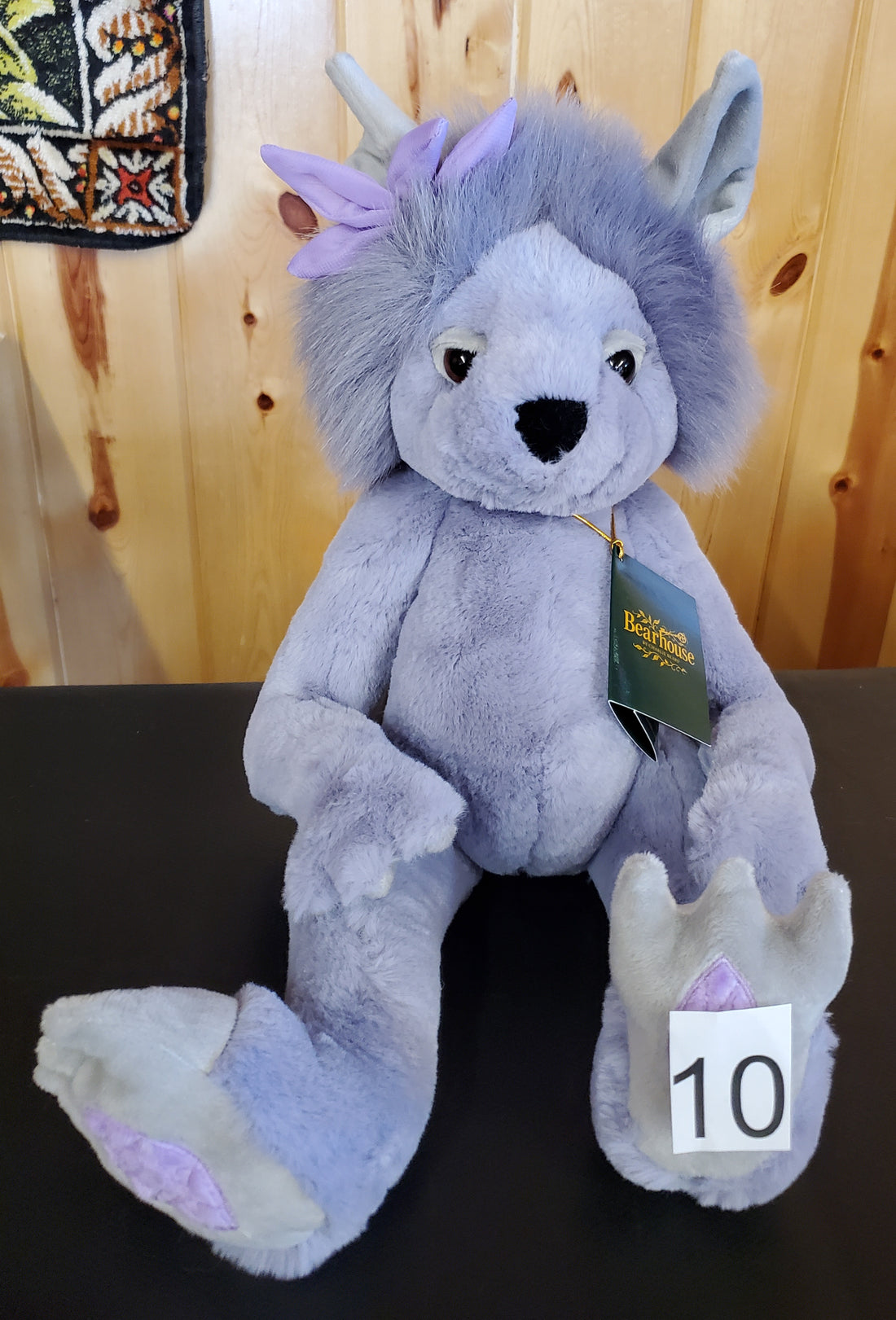 Amethyst Boo - 11.5" Lavender Troll by Charlie Bears - Safe for 18 Months and Up!