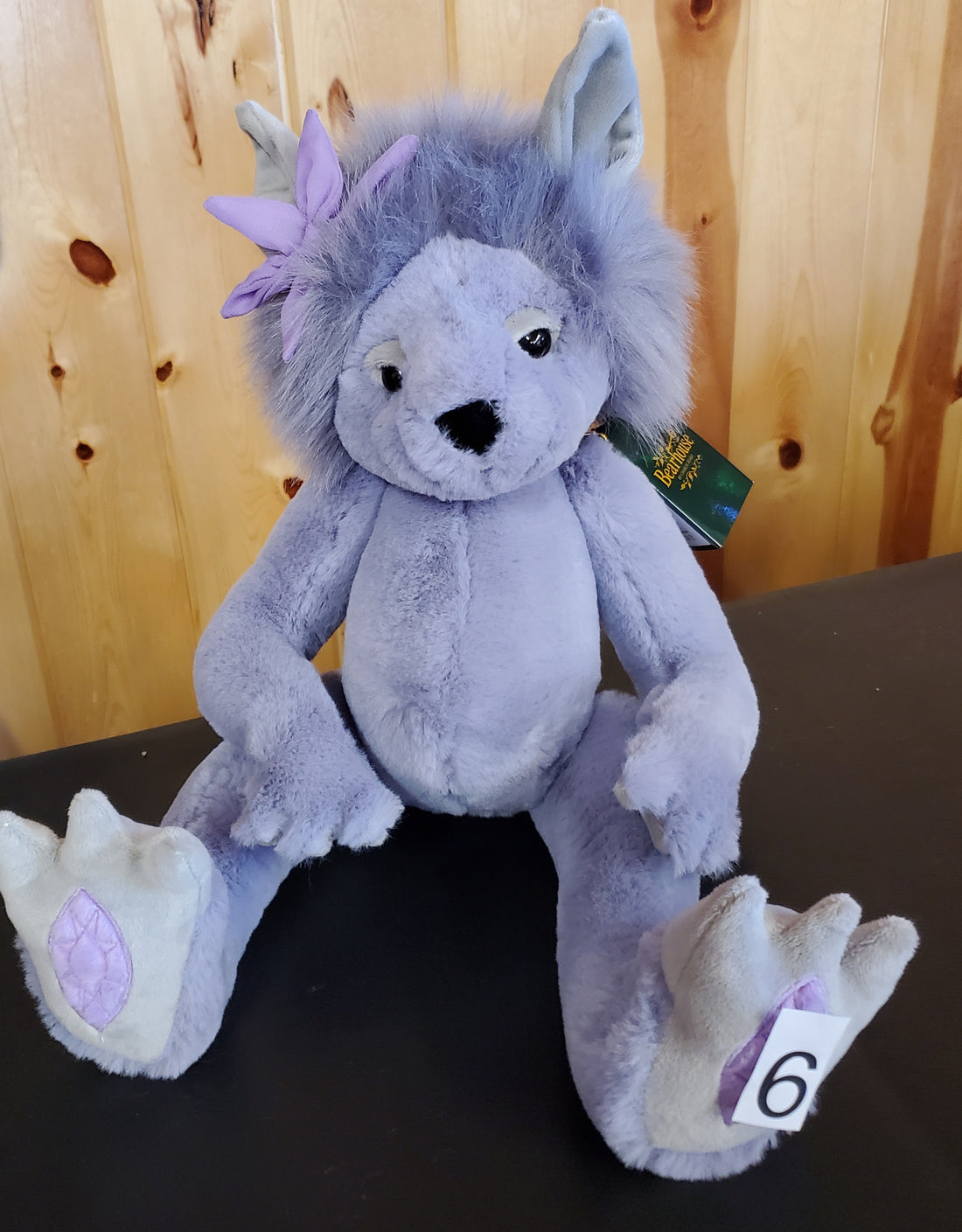 Amethyst Boo - 11.5" Lavender Troll by Charlie Bears - Safe for 18 Months and Up!