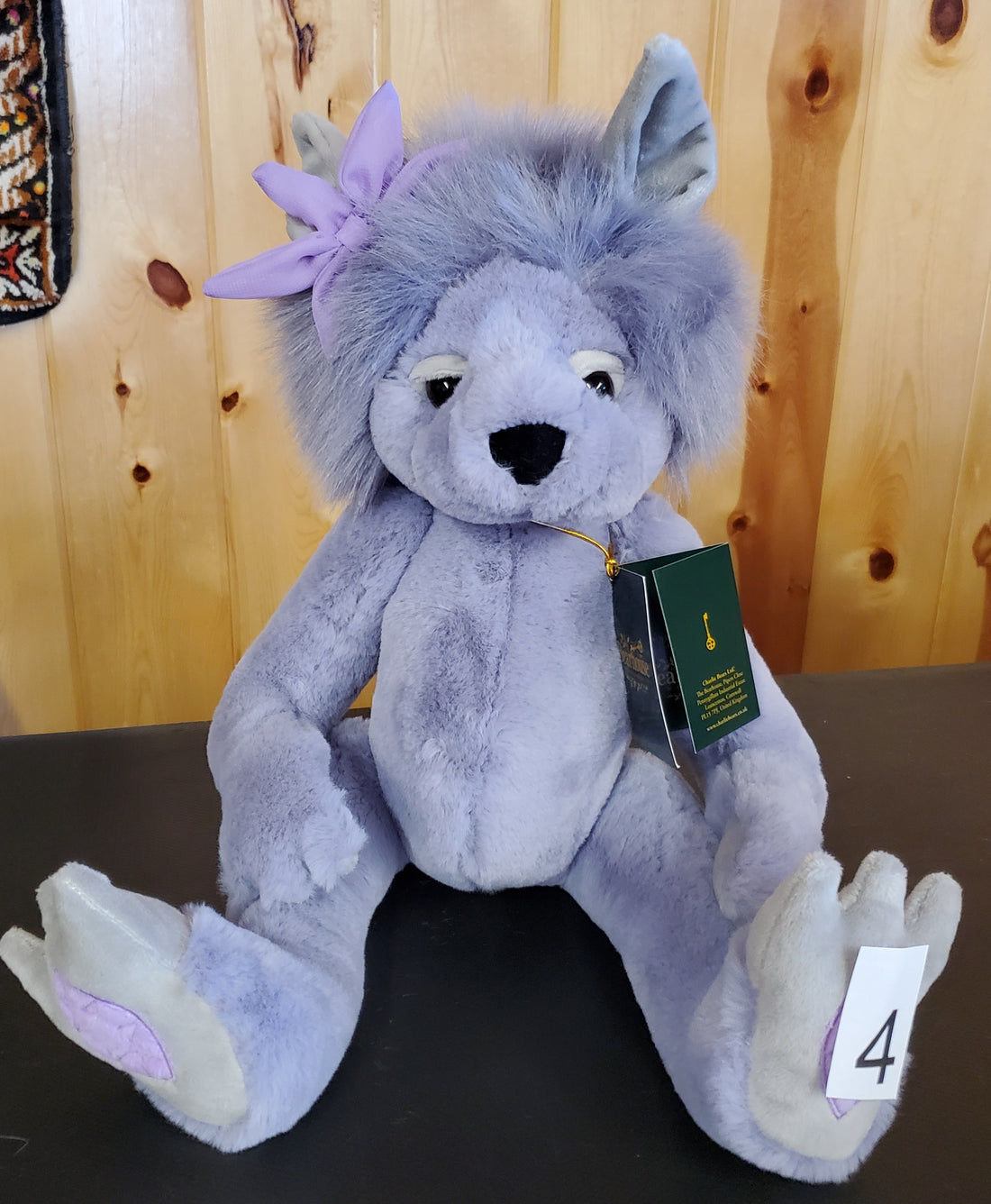 Amethyst Boo - 11.5" Lavender Troll by Charlie Bears - Safe for 18 Months and Up!