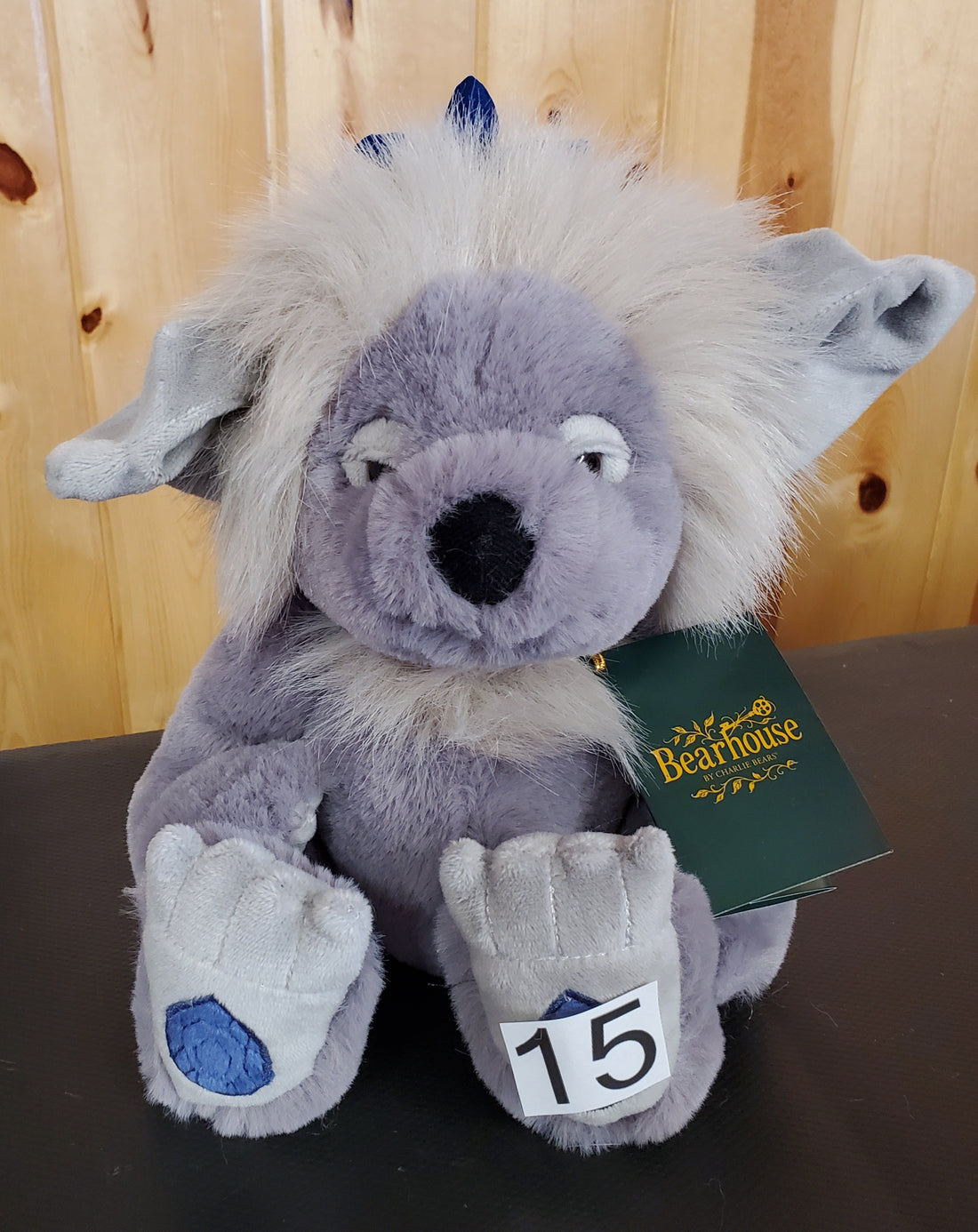Sapphire Sue - 8" Blue Bearhouse Troll by Charlie Bears - Safe for 18 Months and Up!