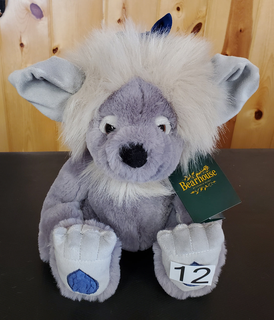Sapphire Sue - 8" Blue Bearhouse Troll by Charlie Bears - Safe for 18 Months and Up!