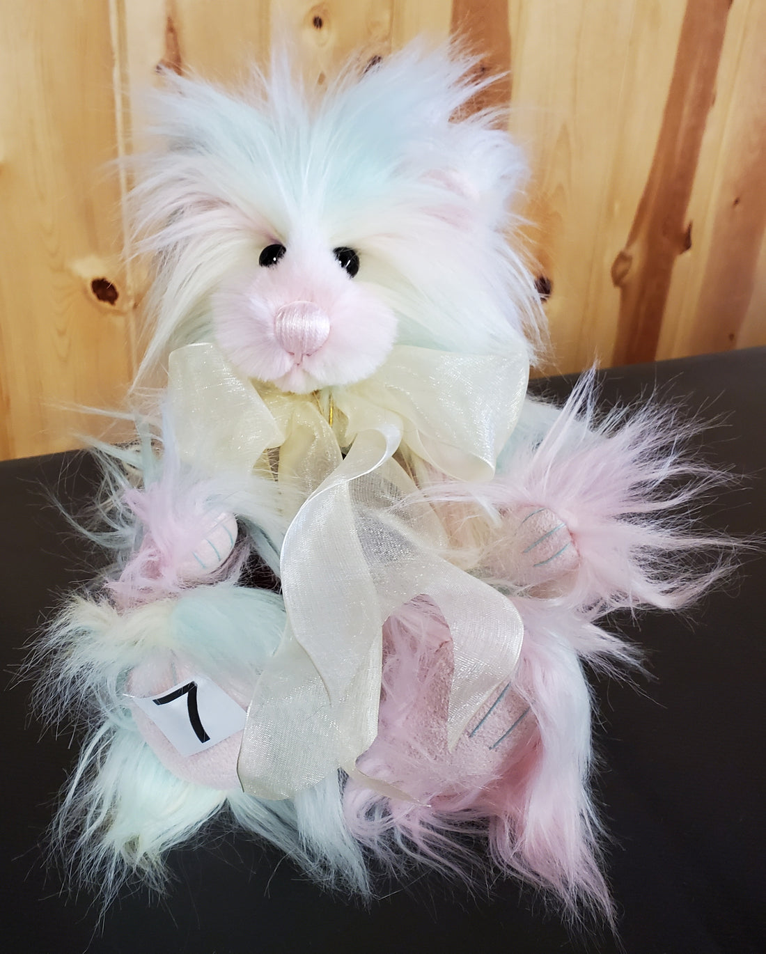 Bubblegum - 11" Pastel Pink, Green, Yellow Plush by Charlie Bears
