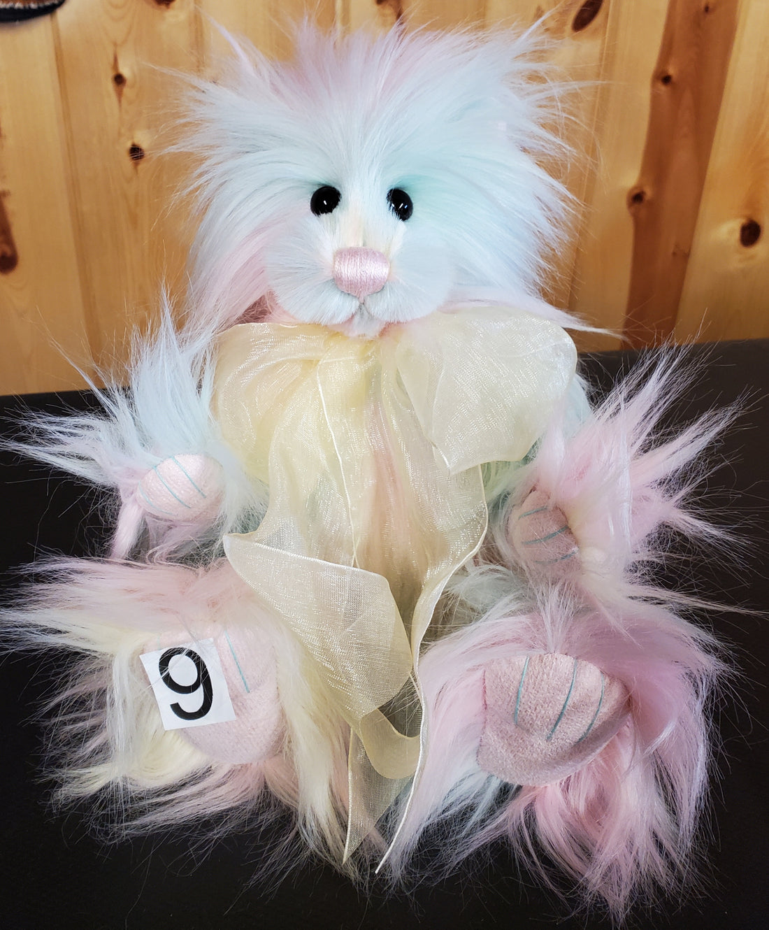 Bubblegum - 11" Pastel Pink, Green, Yellow Plush by Charlie Bears