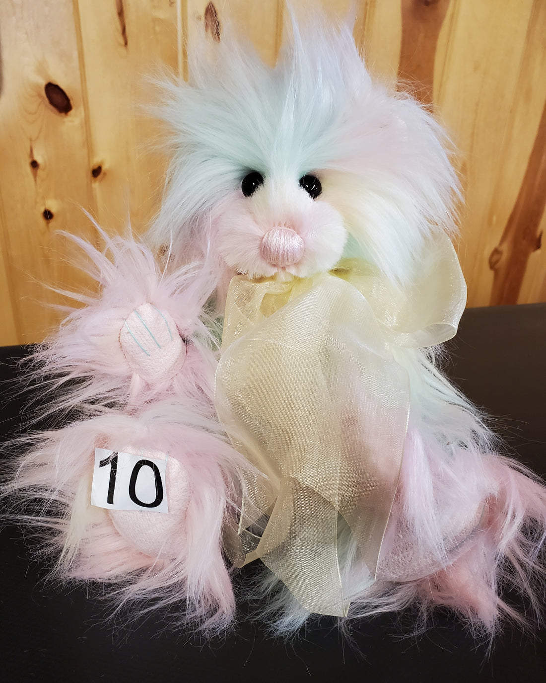 Bubblegum - 11" Pastel Pink, Green, Yellow Plush by Charlie Bears