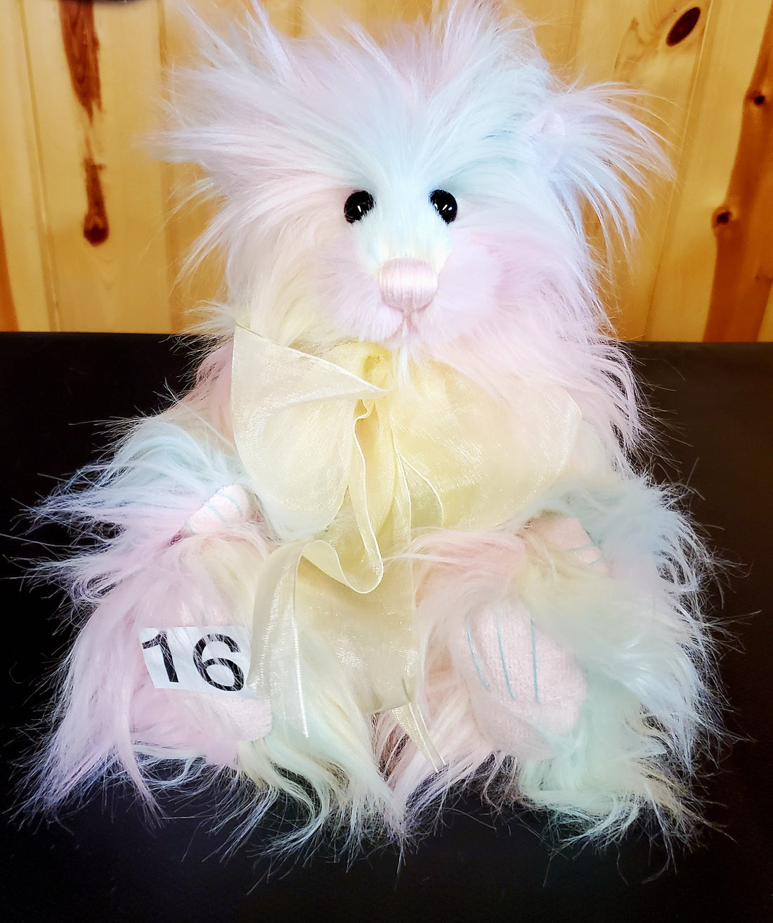 Bubblegum - 11" Pastel Pink, Green, Yellow Plush by Charlie Bears