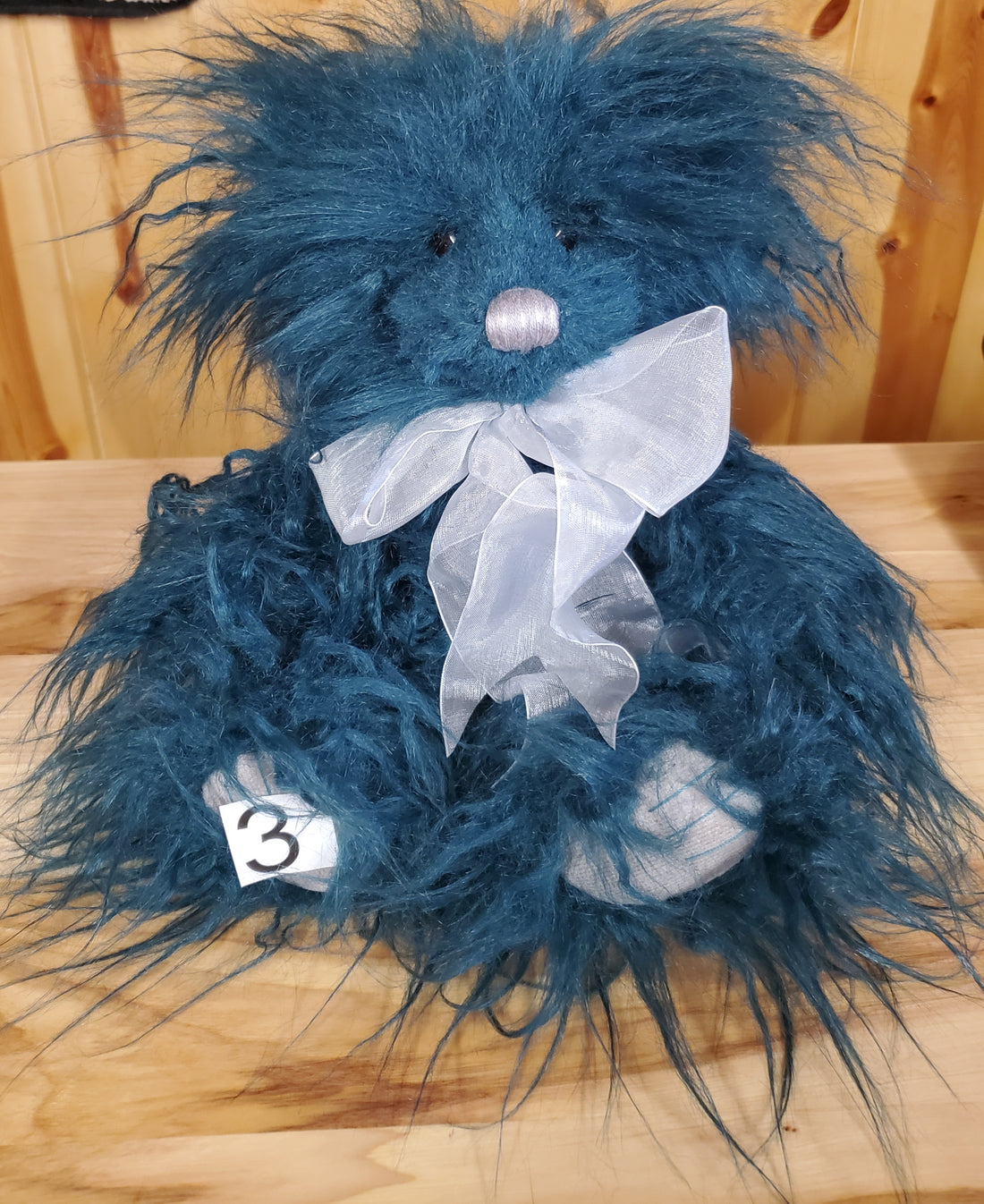 Fuzzball - 13" Shaggy, Teal Blue / Green Plush by Charlie Bears