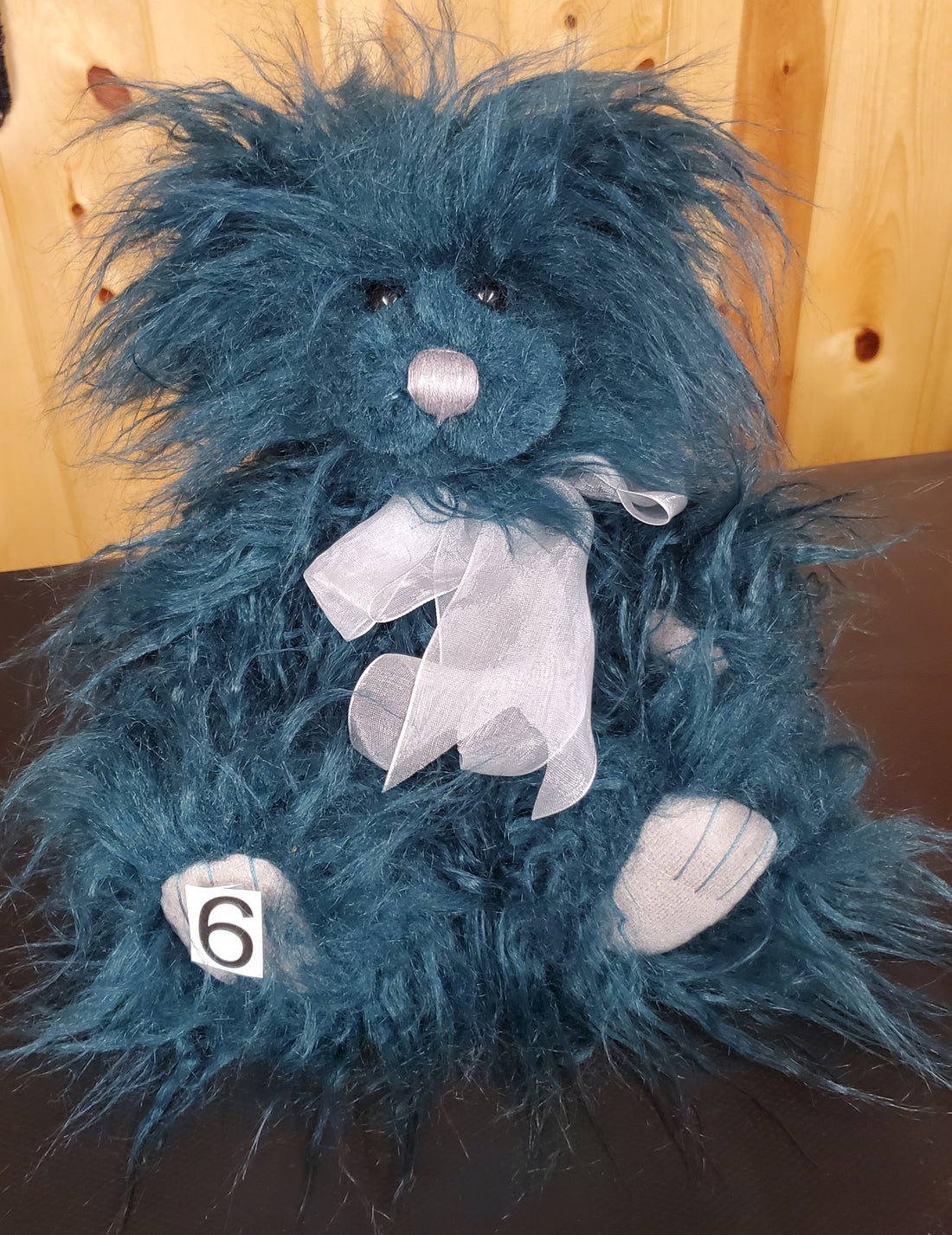 Fuzzball - 13" Shaggy, Teal Blue / Green Plush by Charlie Bears