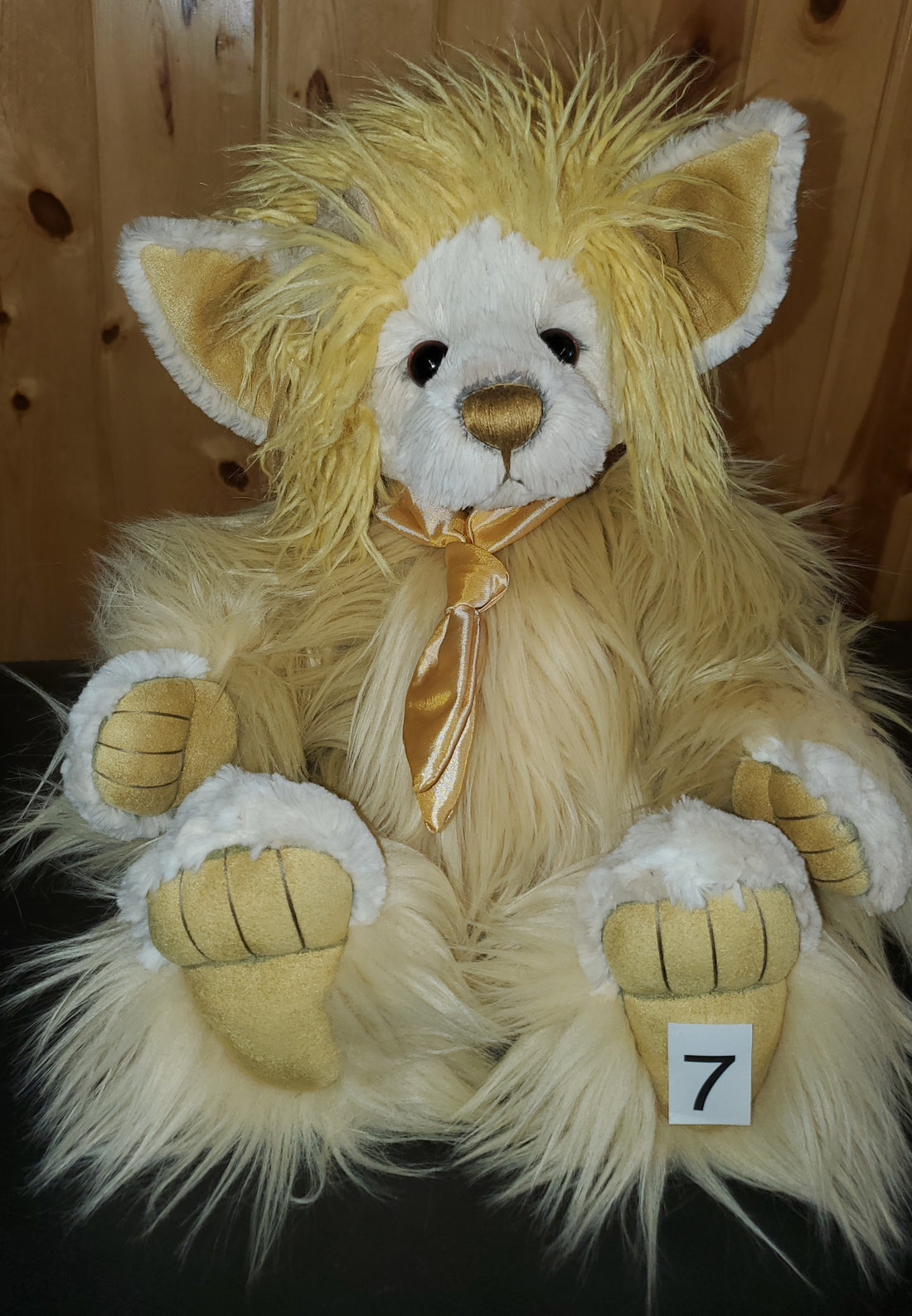 Field Troll - 15"Yellow Plush, Multiple Kinds of Fur by Charlie Bears