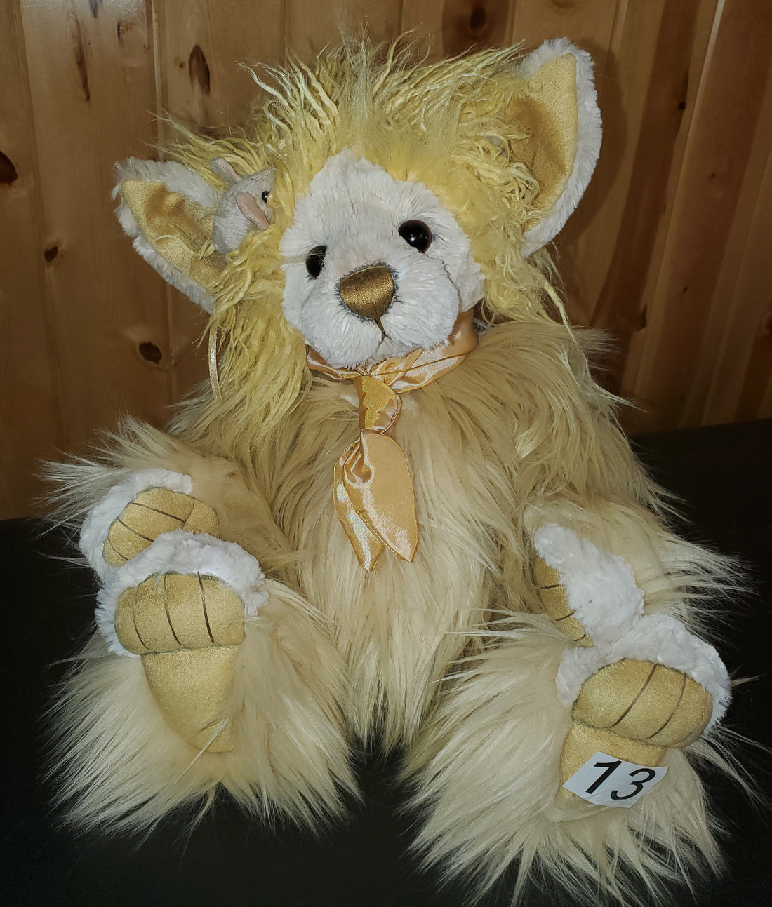 Field Troll - 15"Yellow Plush, Multiple Kinds of Fur by Charlie Bears