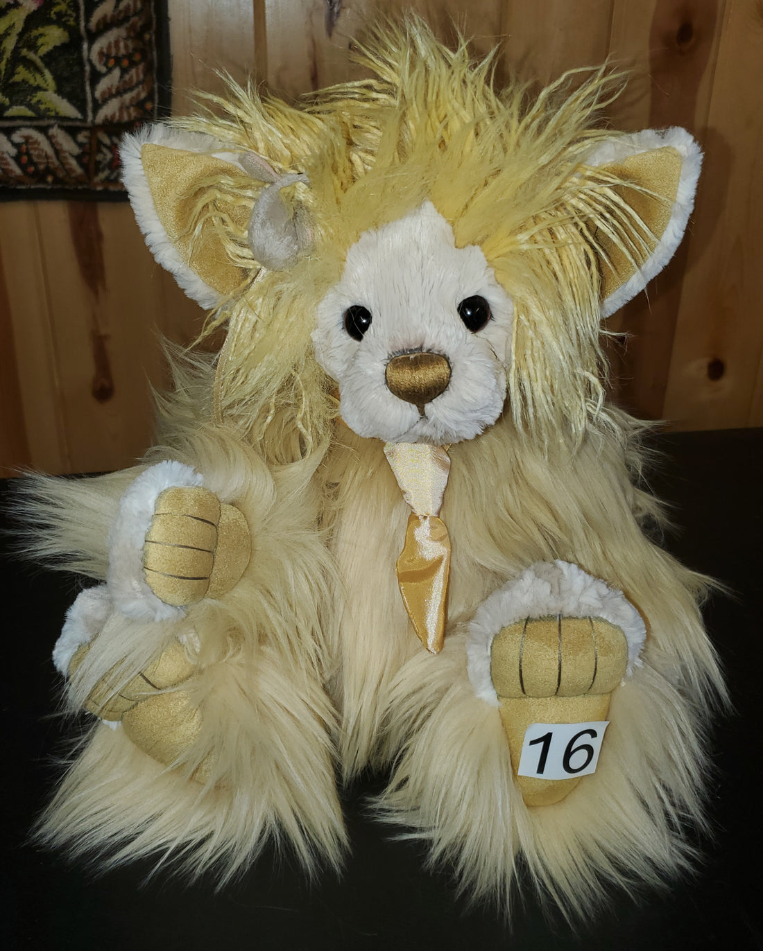 Field Troll - 15"Yellow Plush, Multiple Kinds of Fur by Charlie Bears