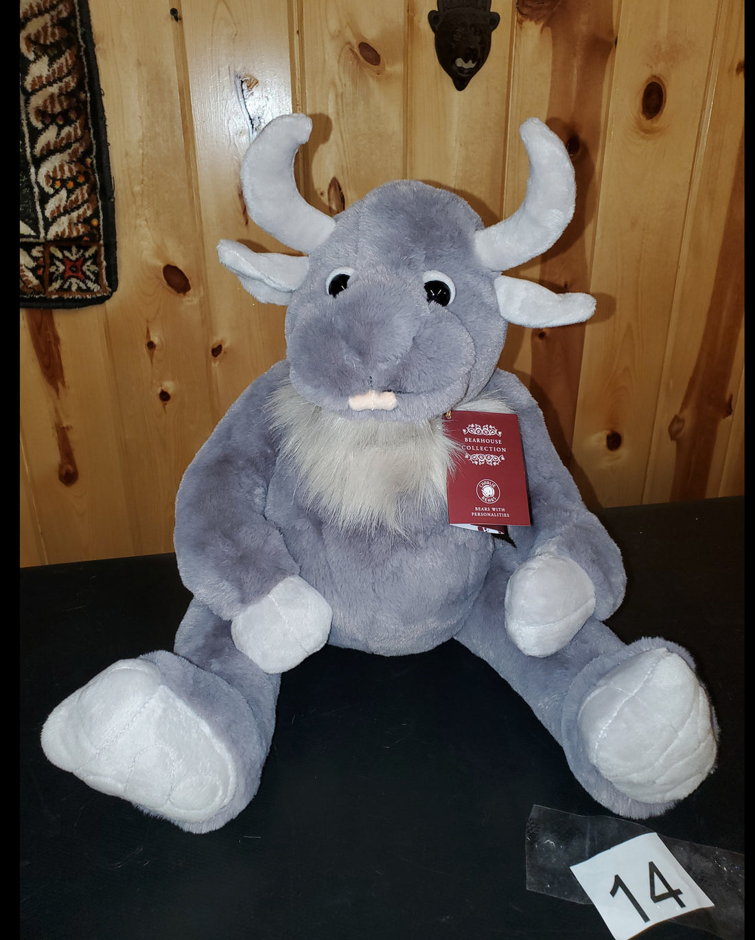 Cobblestone - 11" Soft Huggable Bearhouse Giant - Ogres and Giants by Charlie Bears Safe for 18 months and up!