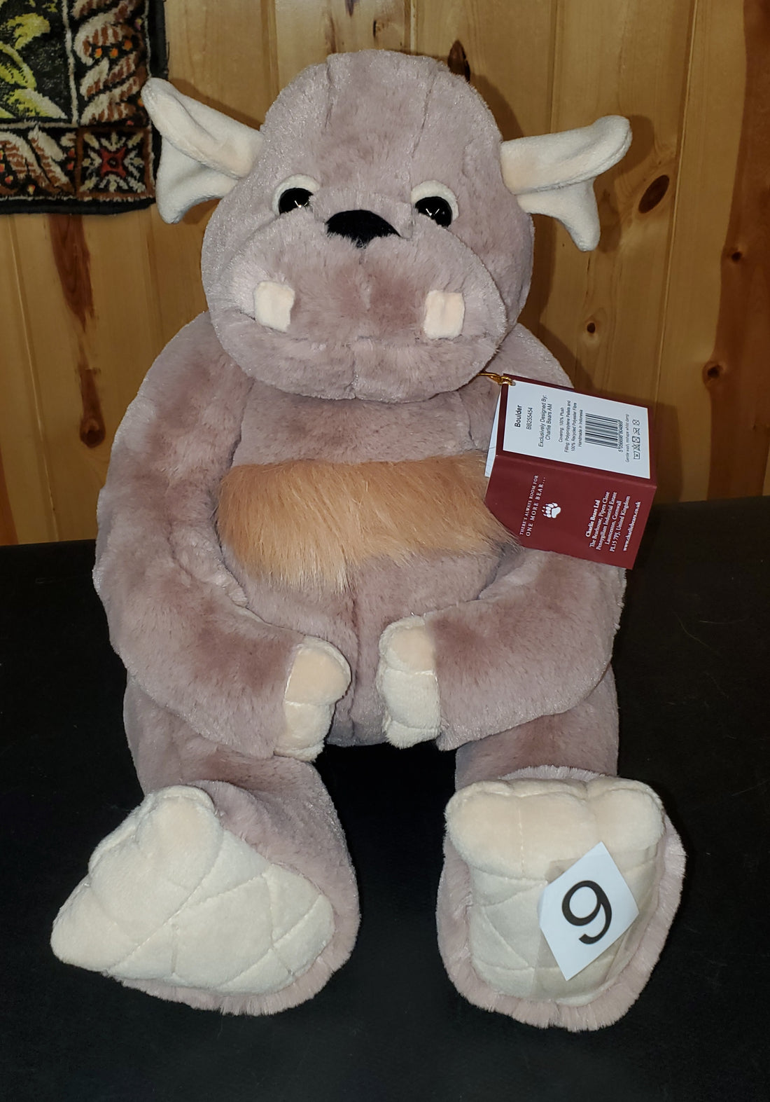 Boulder - 13" Soft Huggable Bearhouse Ogre - Ogres and Giants by Charlie Bears Safe for 18 months and up!