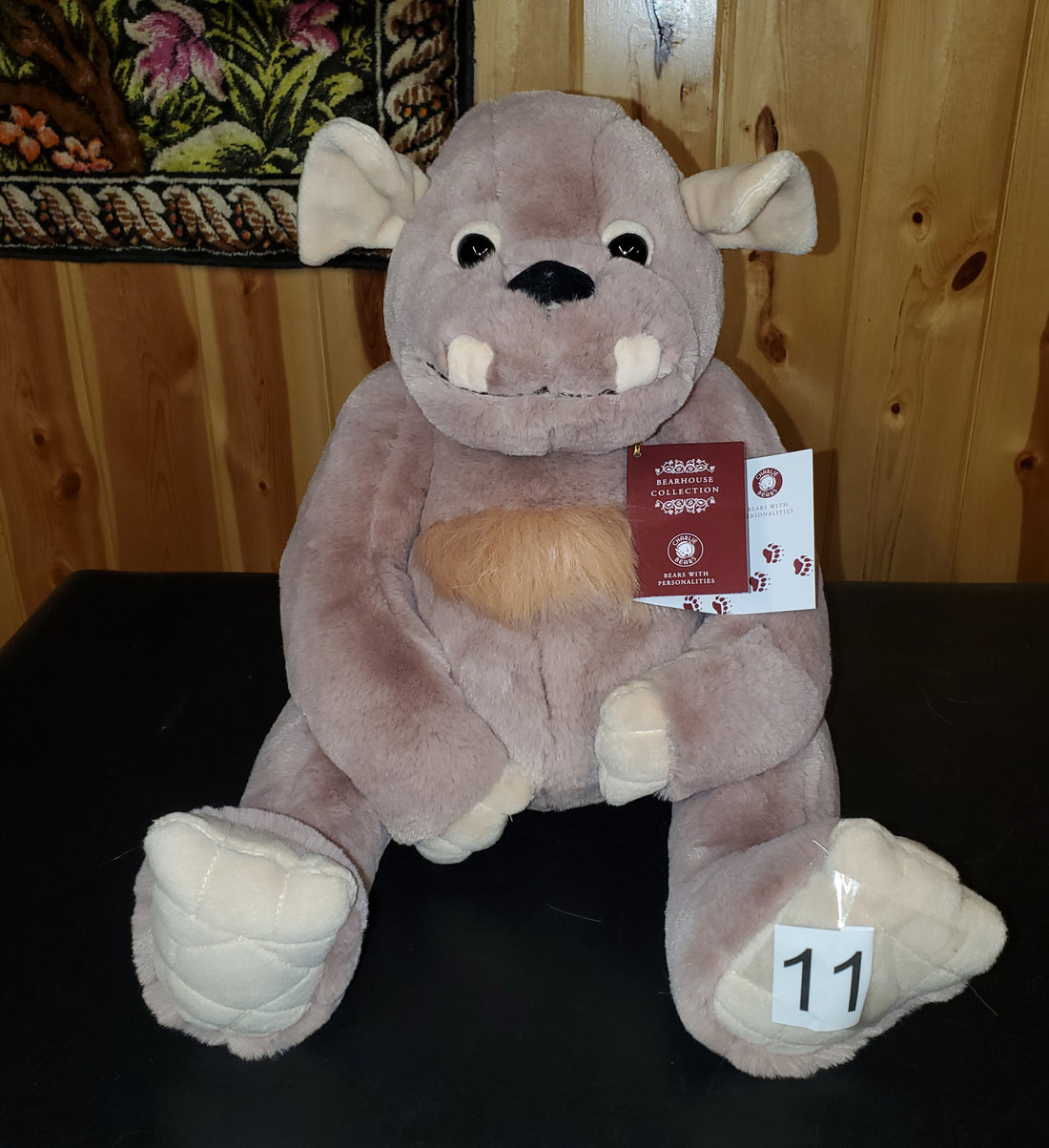 Boulder - 13" Soft Huggable Bearhouse Ogre - Ogres and Giants by Charlie Bears Safe for 18 months and up!