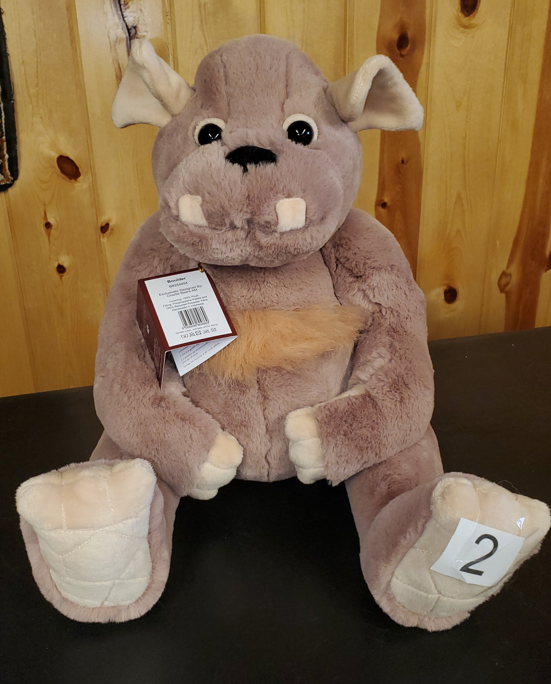 Boulder - 13" Soft Huggable Bearhouse Ogre - Ogres and Giants by Charlie Bears Safe for 18 months and up!