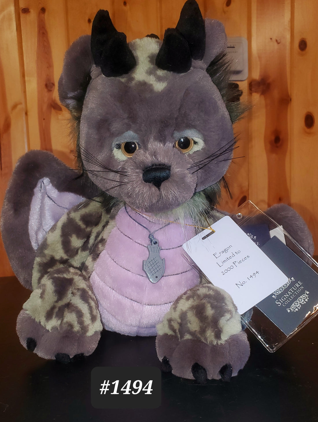 Eragon - 11.5" Tall Tatzelwurm Limited Edition designed by Ali Montgomery for Charlie Bears