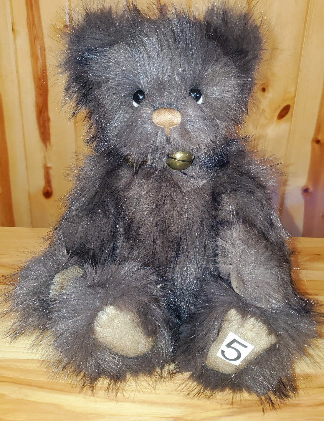 Barnes - 14" Dark Brown Plush by Charlie Bears
