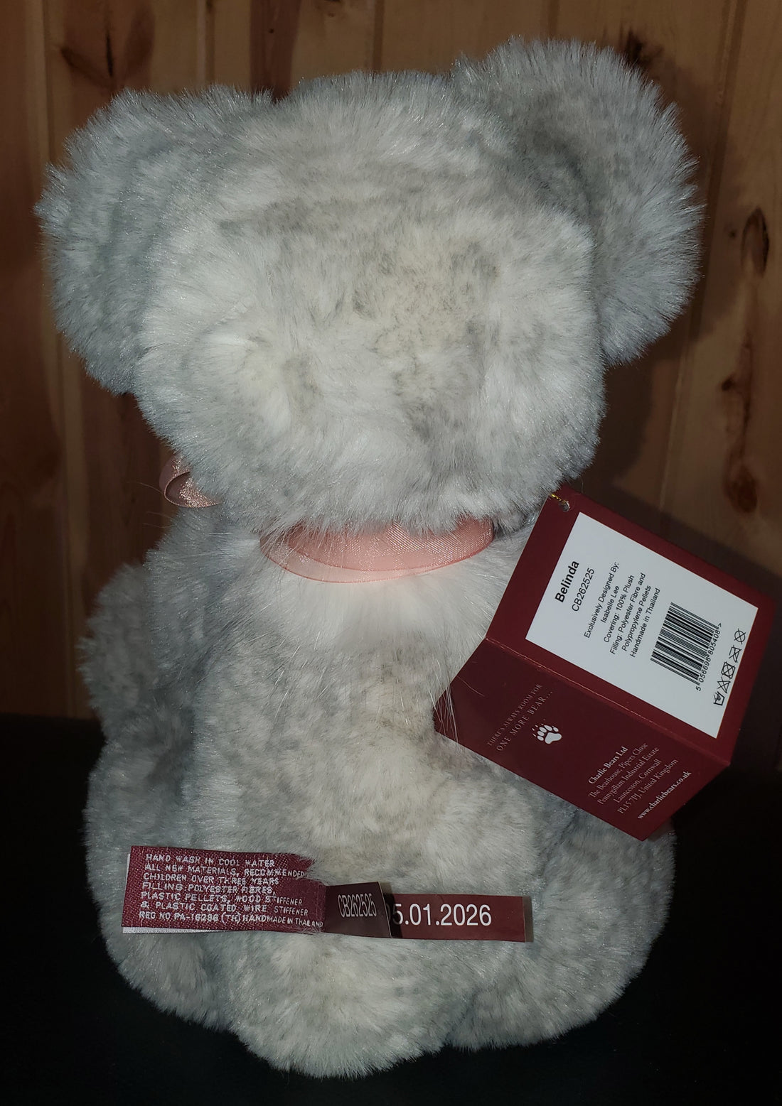 Belinda - 15.5" Super Soft Grey Tipped Plush by Charlie Bears