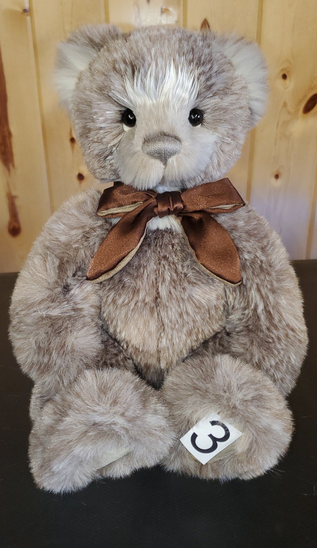 Norman - 13.5" Granville's Shimmering Taupe and Cream Brother by Charlie Bears
