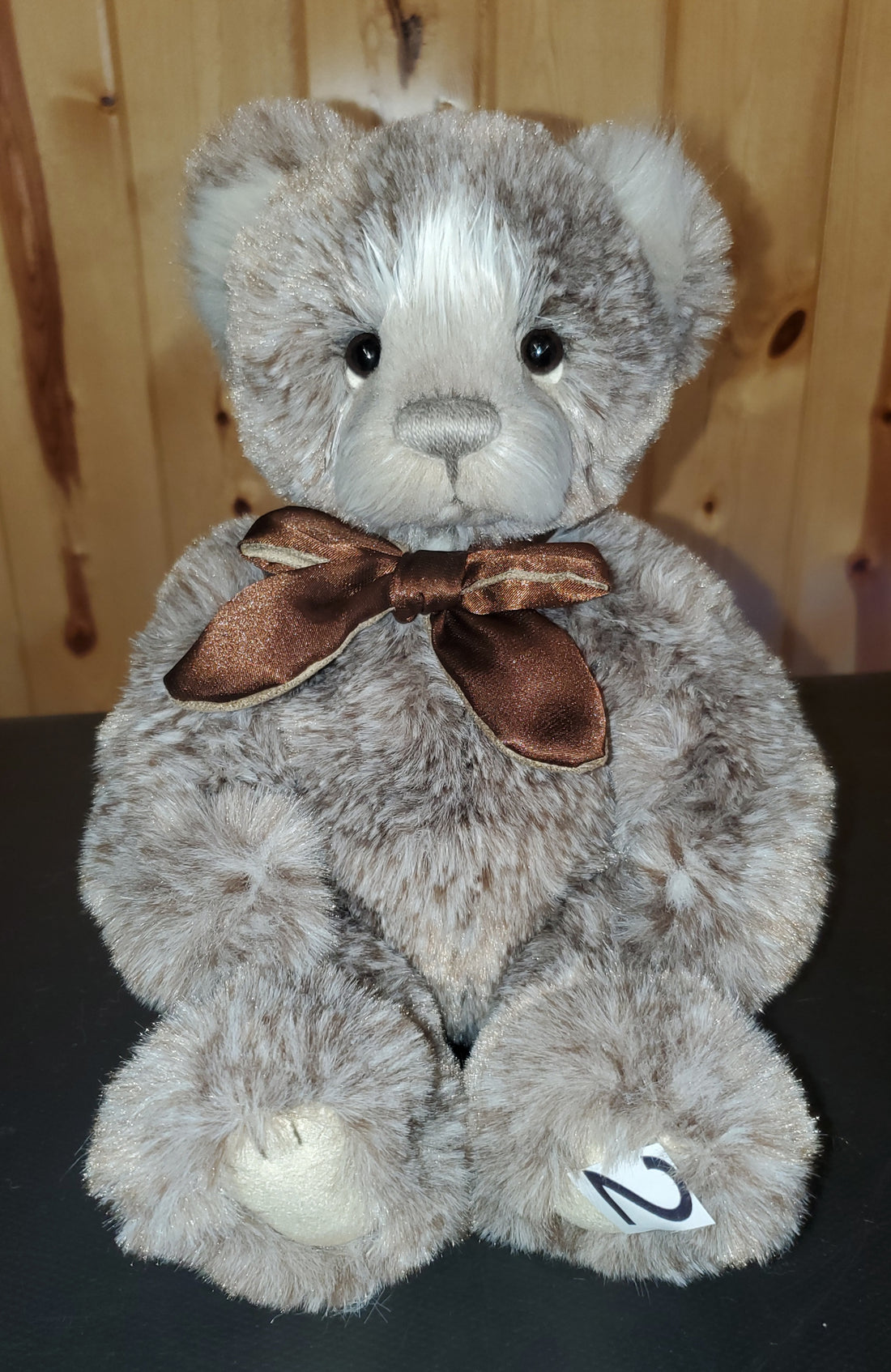 Norman - 13.5" Granville's Shimmering Taupe and Cream Brother by Charlie Bears