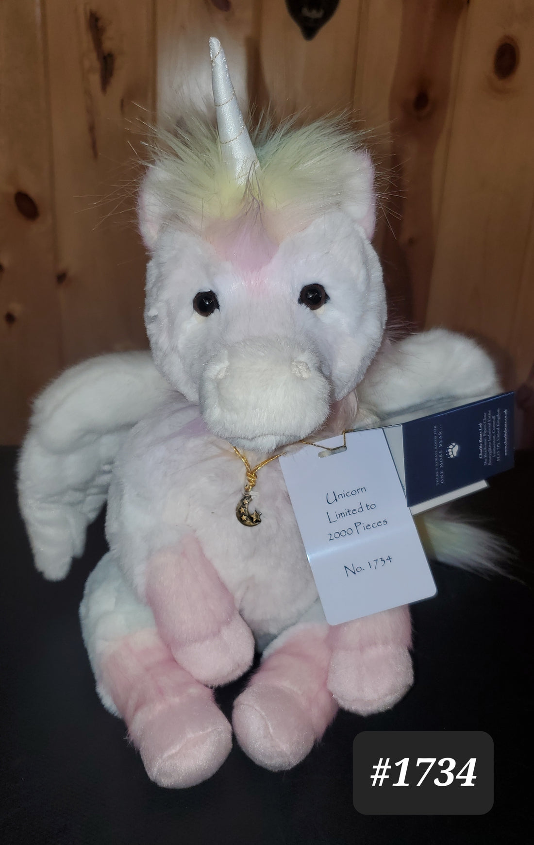 Unicorn - 14.5" Plush - Charlie Bears Signature Collection