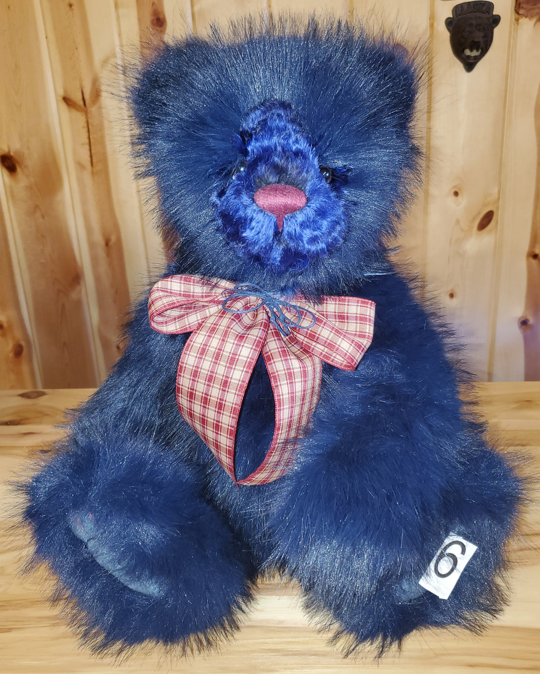 Indigo - 18" Deep Blue Plumo Bear w/ Chunky Body and Soft Fur by Charlie Bears
