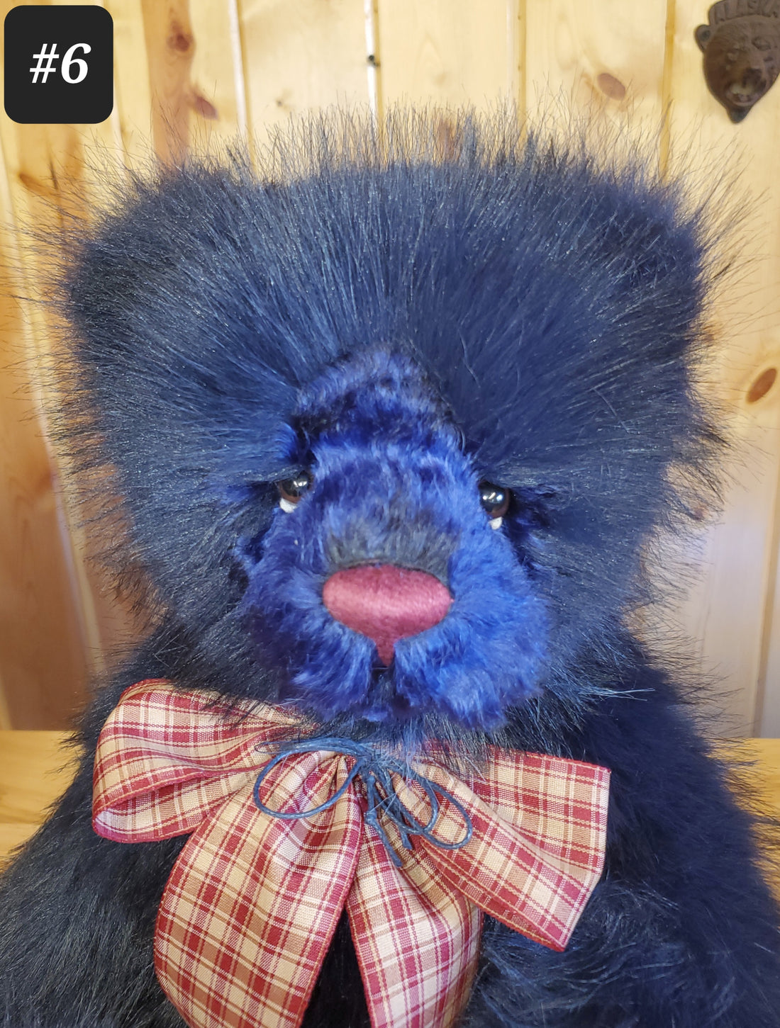 Indigo - 18" Deep Blue Plumo Bear w/ Chunky Body and Soft Fur by Charlie Bears