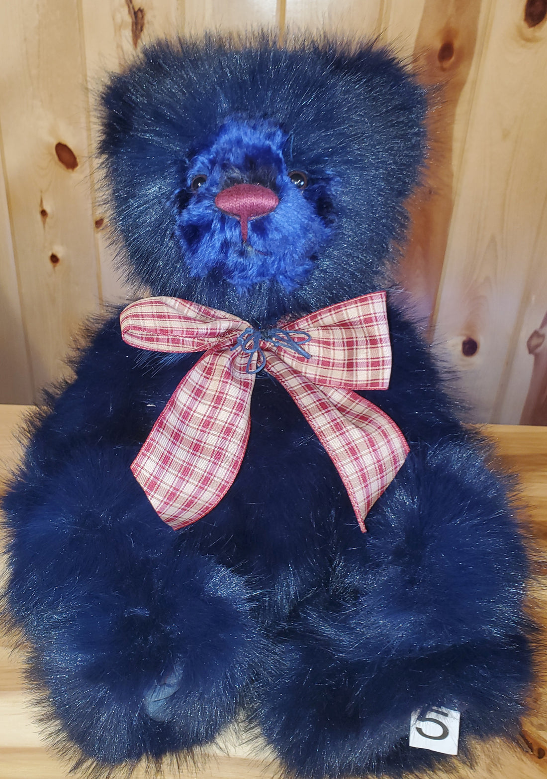 Indigo - 18" Deep Blue Plumo Bear w/ Chunky Body and Soft Fur by Charlie Bears