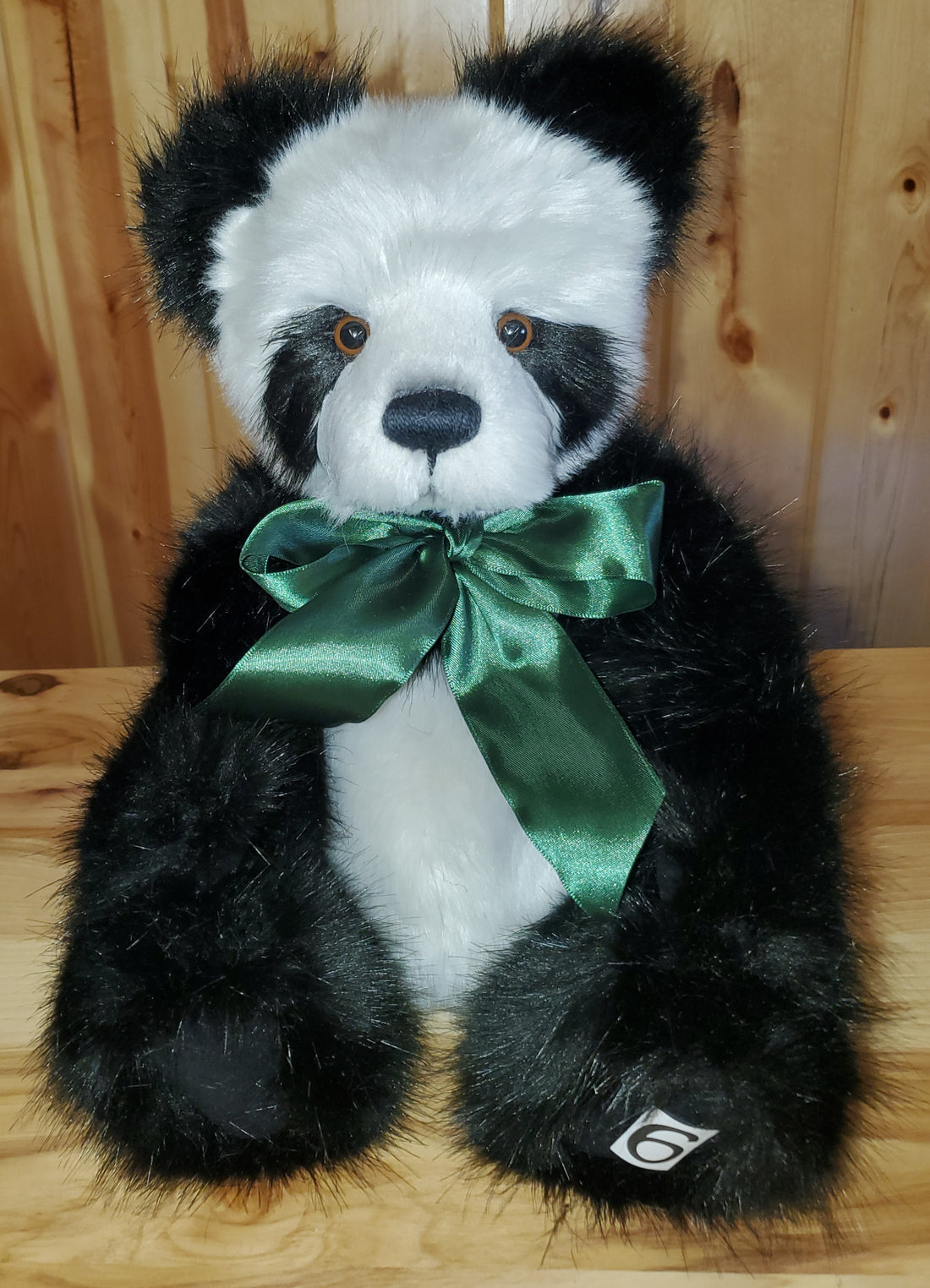 Davidson - 15" Black and White Panda w/ Grey Tipping by Charlie Bears