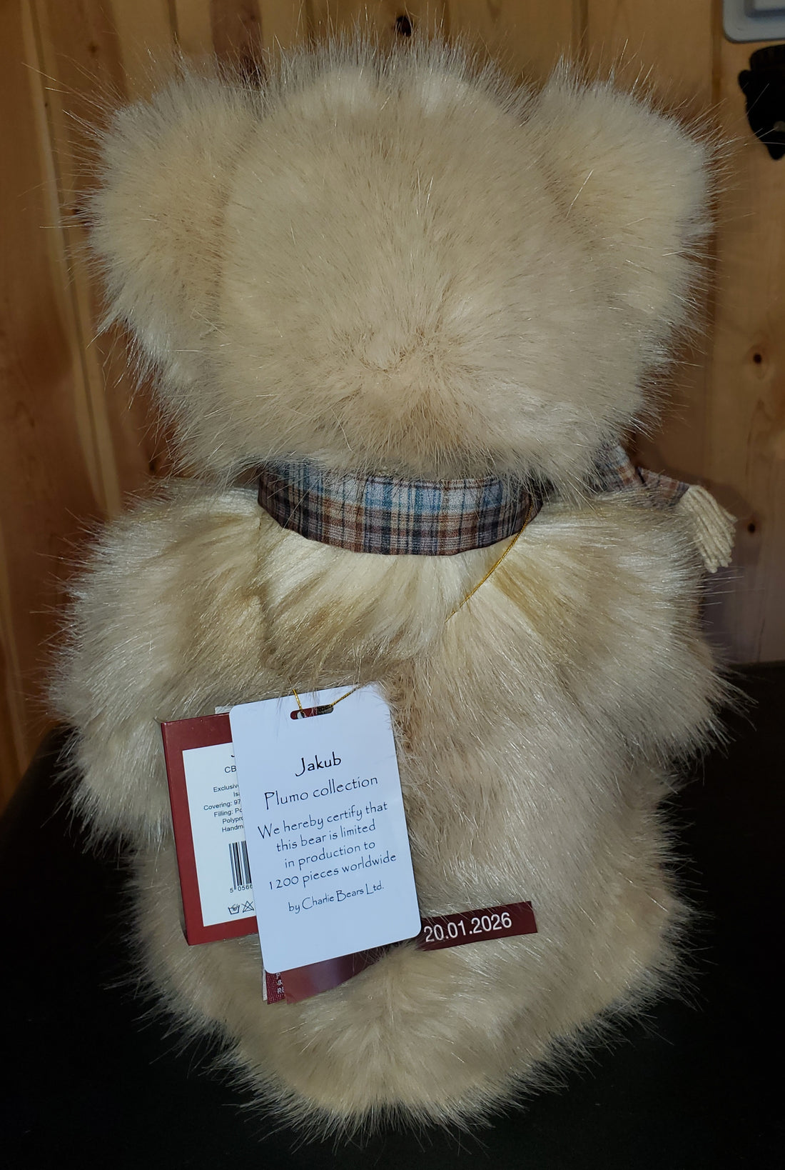 Jakub - 19" Beige Plumo by Charlie Bears